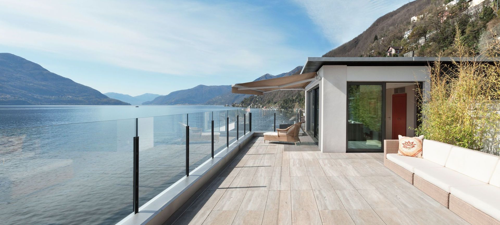 The Ellipse Monobloc Awning from Shade Elements.
