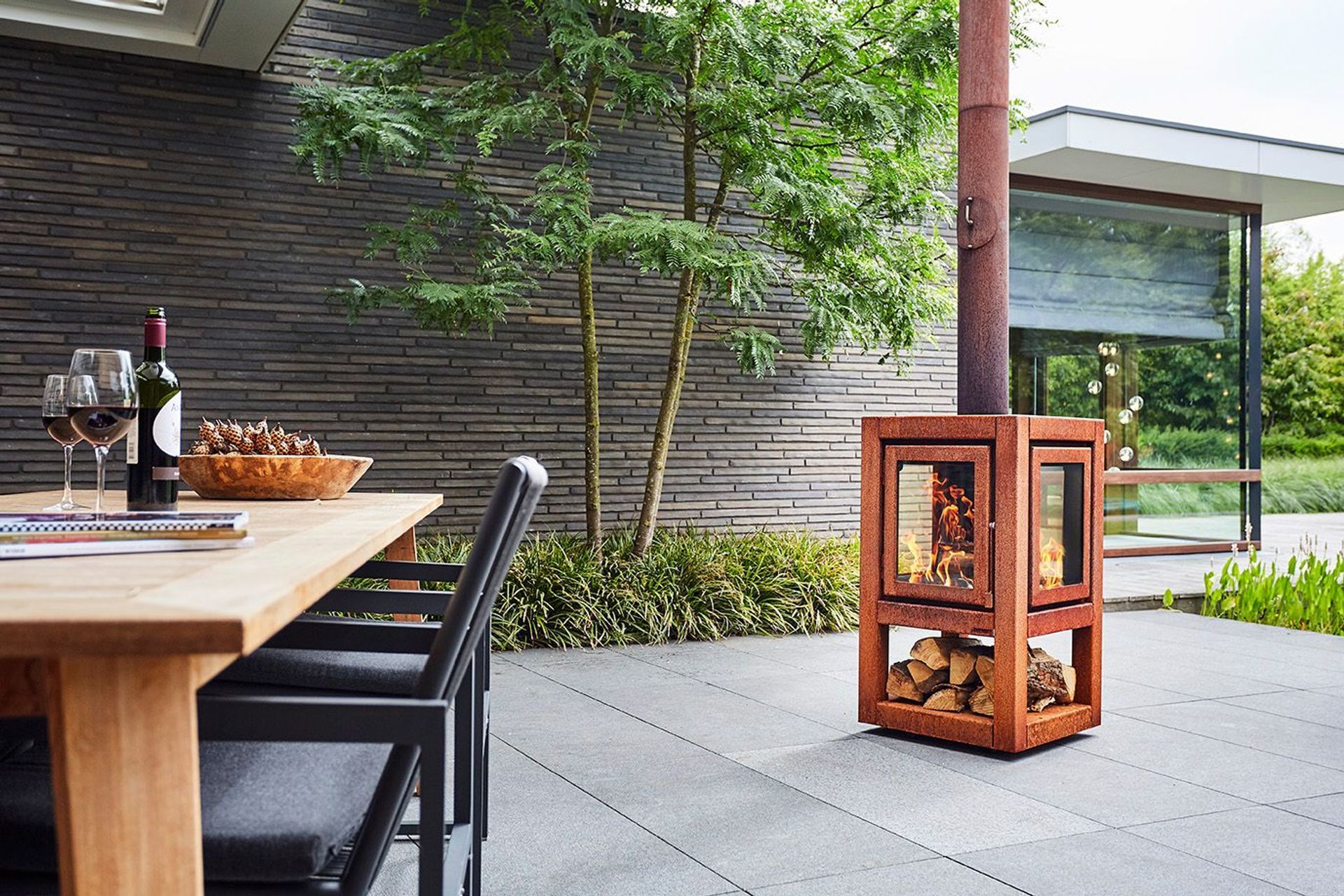 Quaruba by RB73 Outdoor Wood Stove.