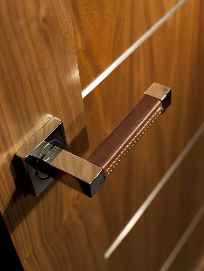 Turnstyle Square Leather Handles.