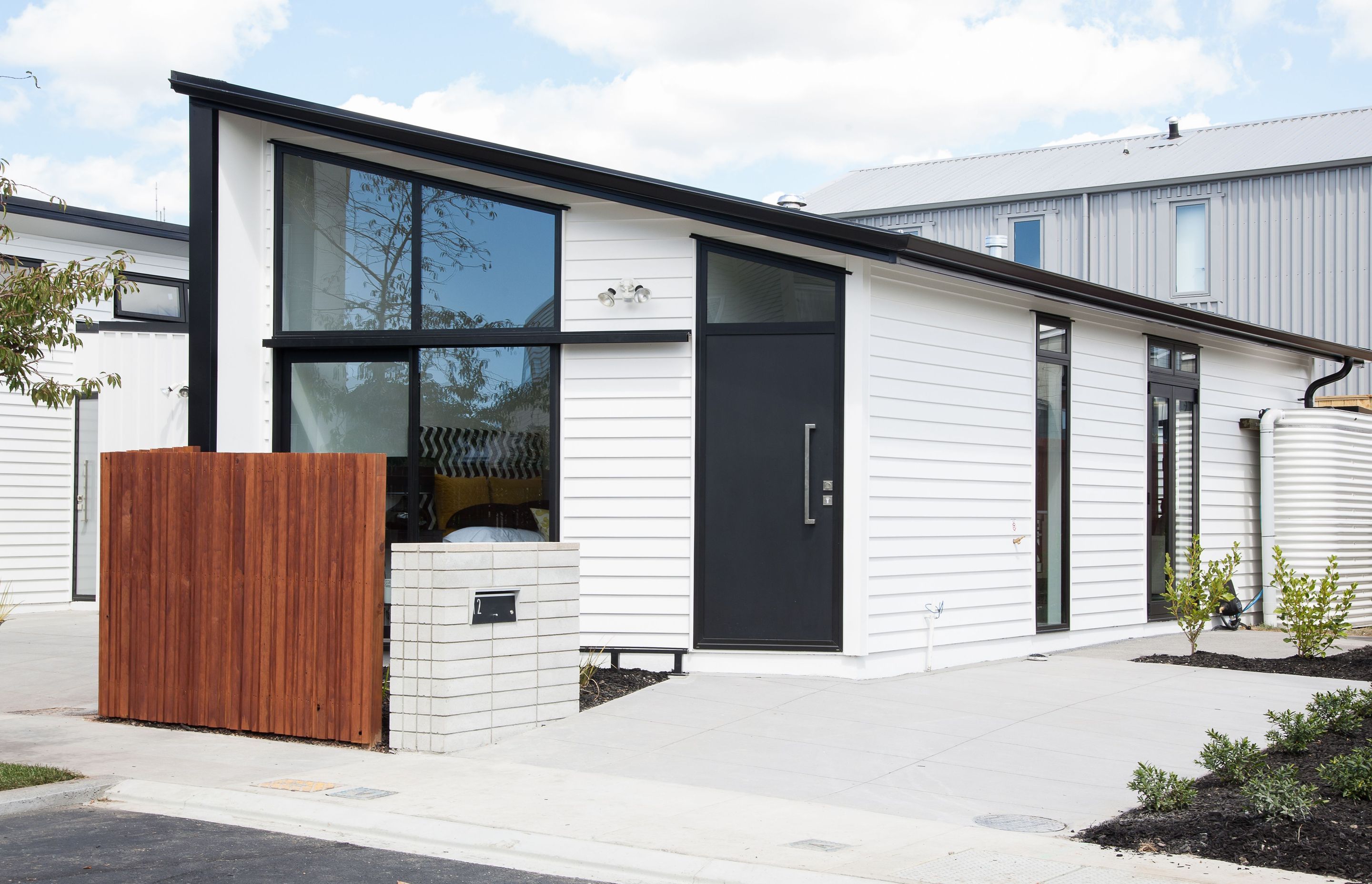 Good design is a selling point for the small but efficiently organised, mid-price Axis Series homes at Hobsonville Point, Auckland, by Architecture Workshop.