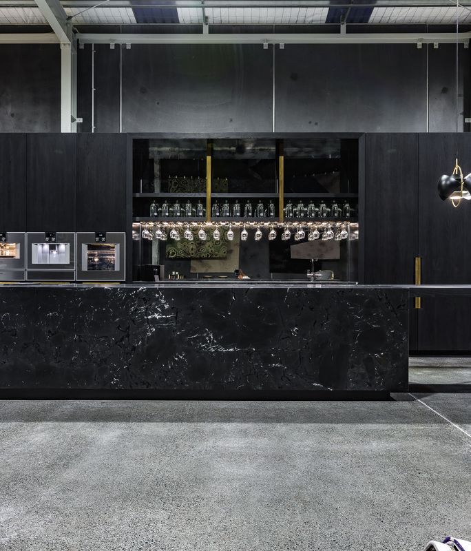 Innovation and craftsmanship combine to create a unique showroom kitchen