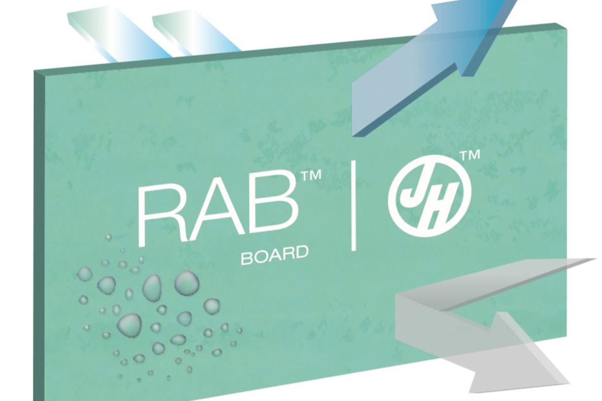 James Hardie'sRAB Board features a unique water-repellent sealer.