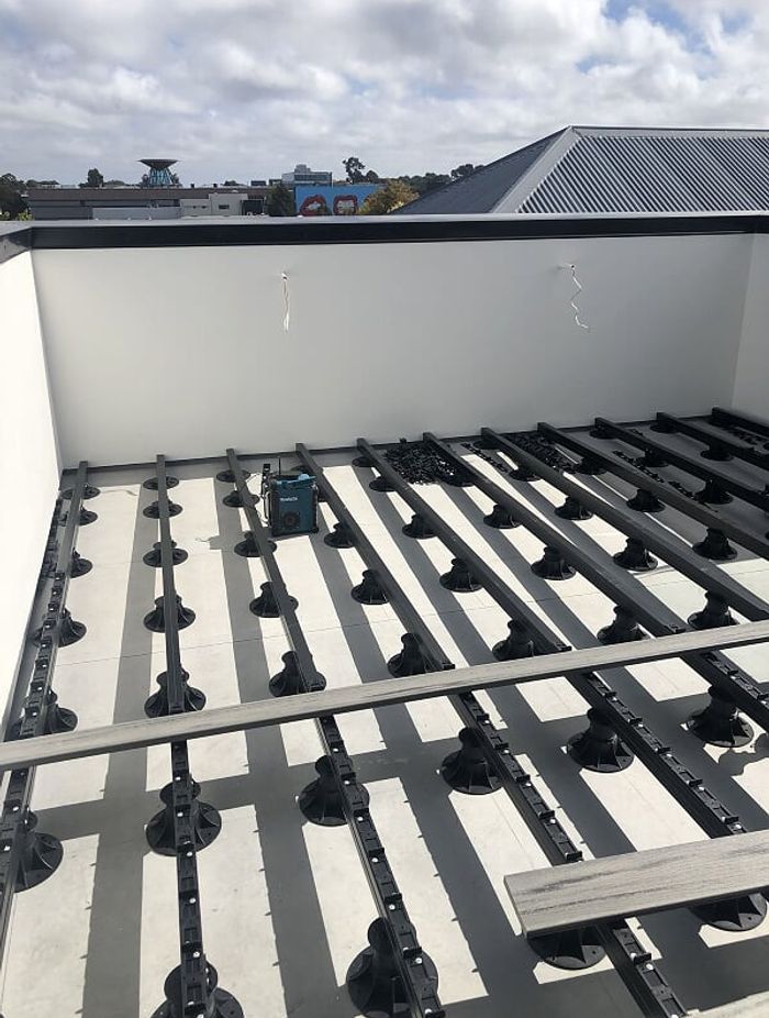 ModWood installation on kit-set aluminium framing system