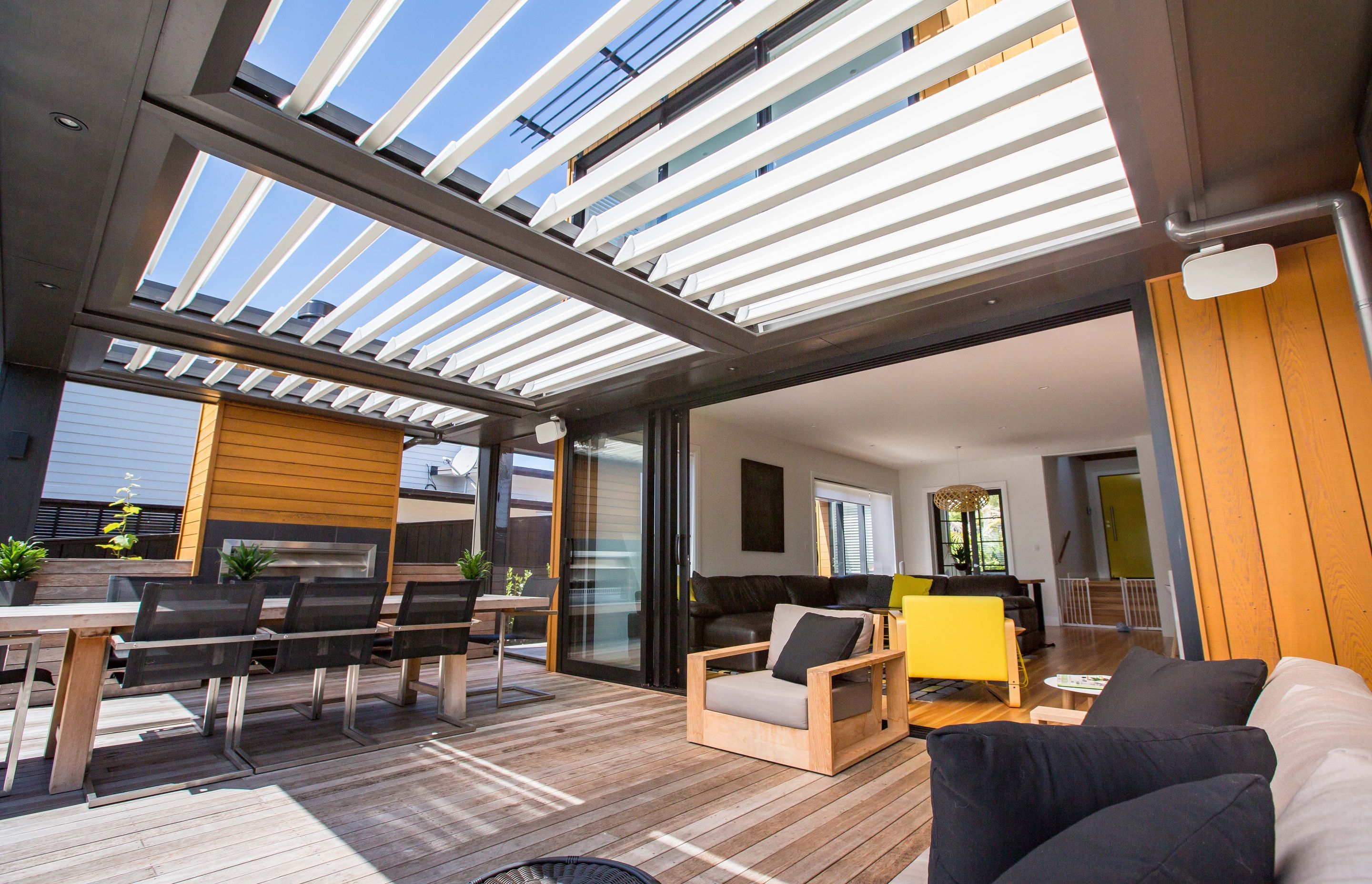 260 Translucent Opening Roof by Louvretec New Zealand