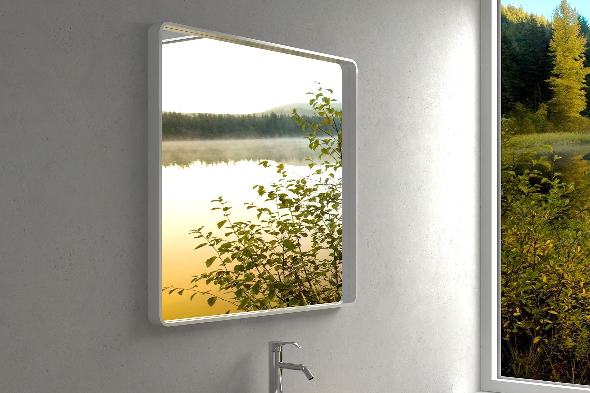 Functional items such as mirrors are now also used to make a design statement