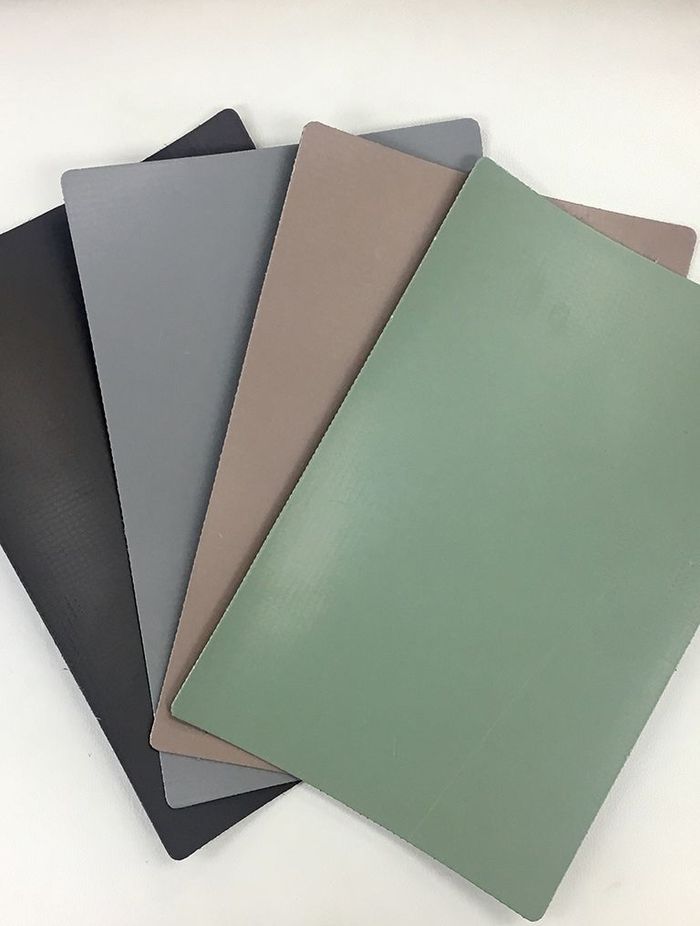 Four new colours: Mansard Brown, Rock Brown, Patina Green and Slate Grey