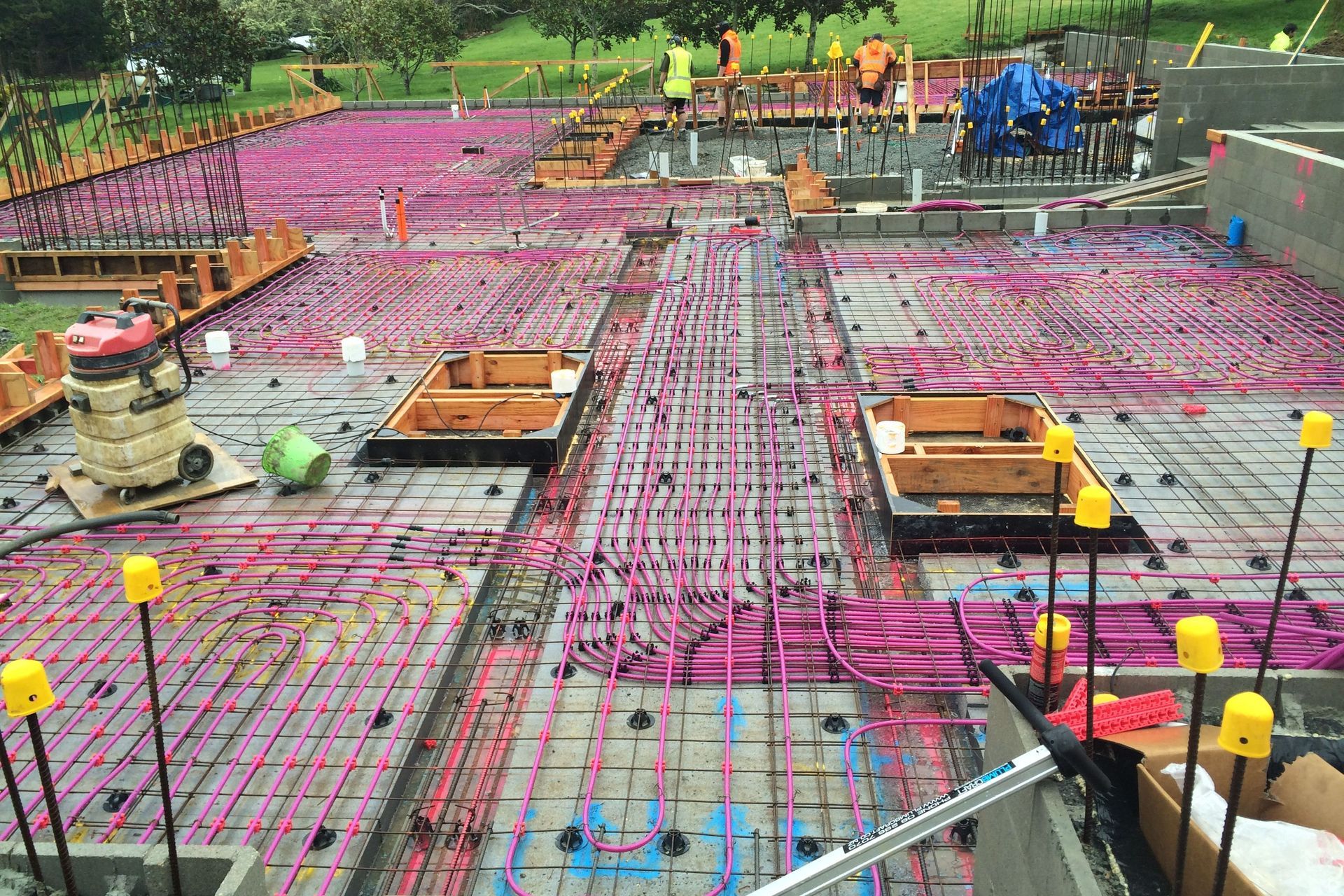 Pipes need to be installed with correct spacing to suit building materials to maximise efficiency