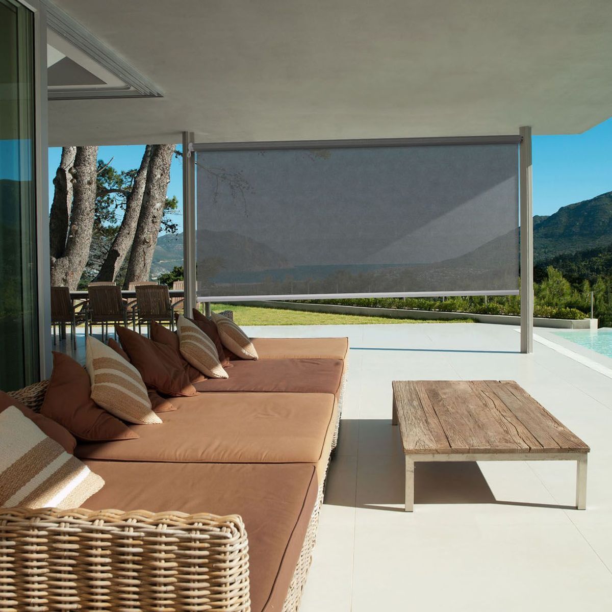 Entertain outdoors in privacy