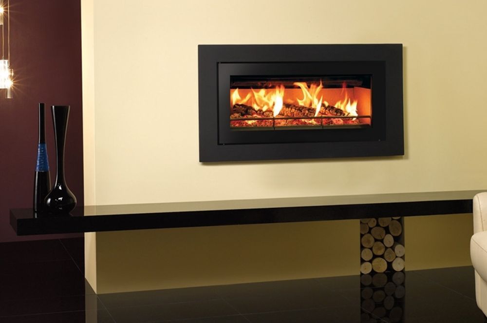 The Stovax Studio 2 fireplace works well as part of the Side by Side setup.