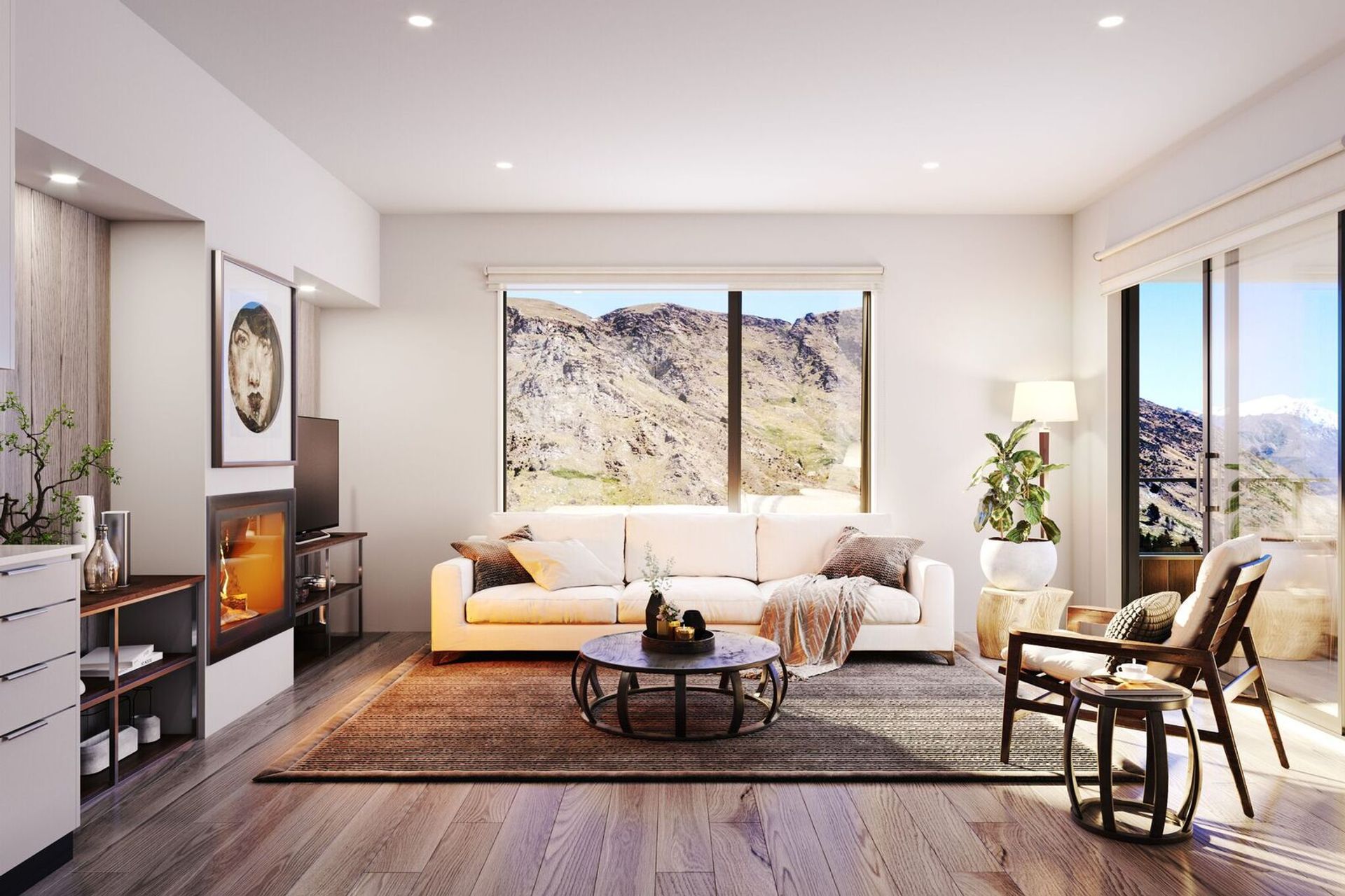 Residence du Parc - Arthurs Point, Queenstown - Architectural renders completed by onetoonehundred.
