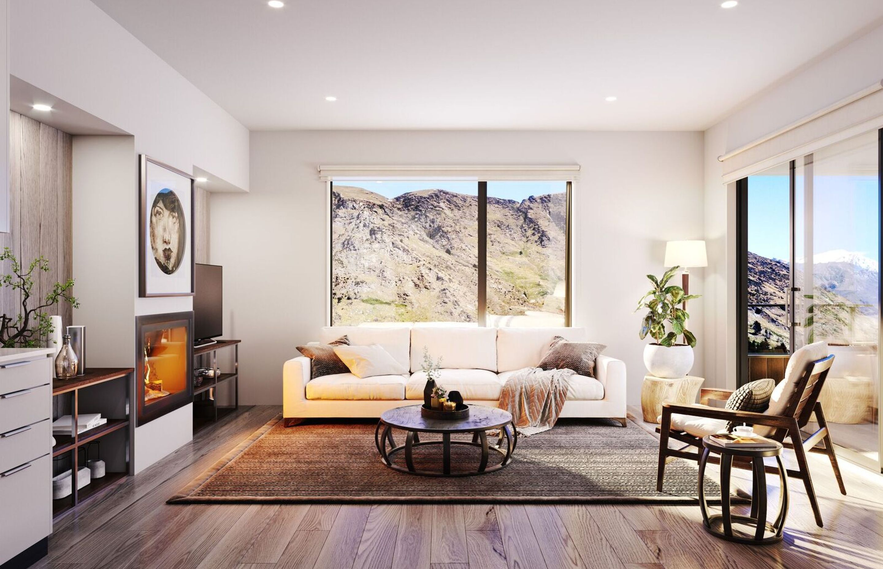 Residence du Parc - Arthurs Point, Queenstown - Architectural renders completed by onetoonehundred.