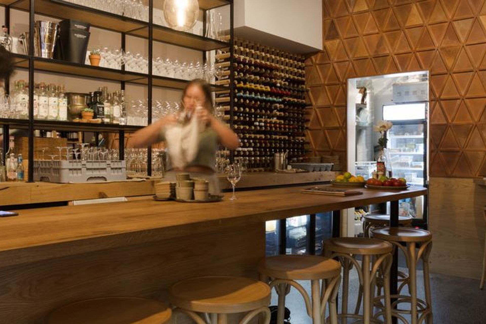 A new mezcal and wine bar in Snickle Lane off Auckland's Custom Street East, La Fuente's warm and inviting ambiance is in part due to an interior that's a celebration of wood.