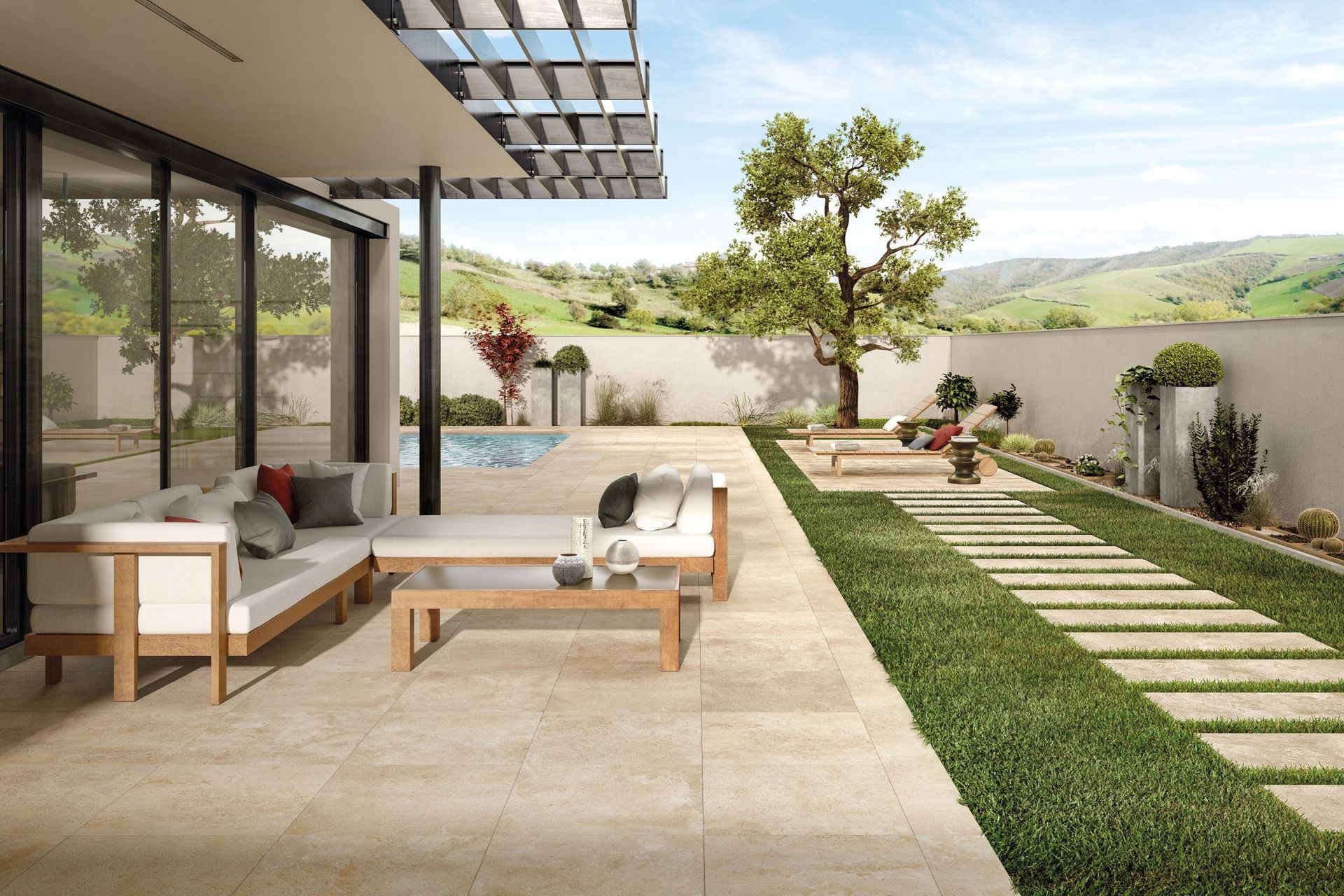 The Frenchmood Saint Denis showcasing its effortless indoor/outdoor flow.