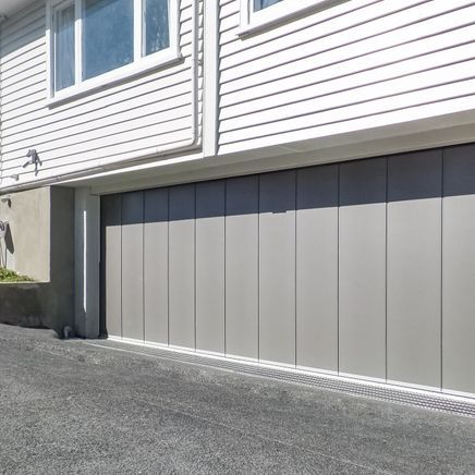 The statement, barn-style garage door