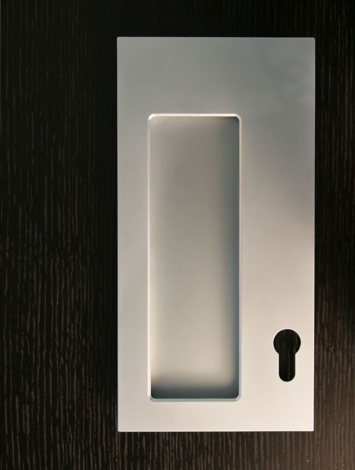 HB1930 Rectangular Bi-fold & Pivot Door Pull with Key Hole.