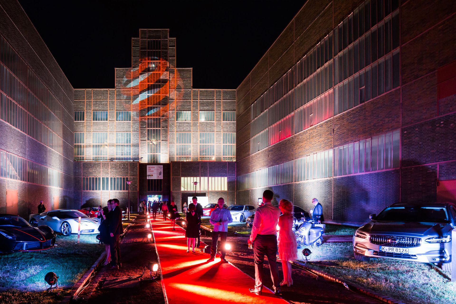The entrance to the Red Dot awards evening July 8 2019 in Essen Germany.