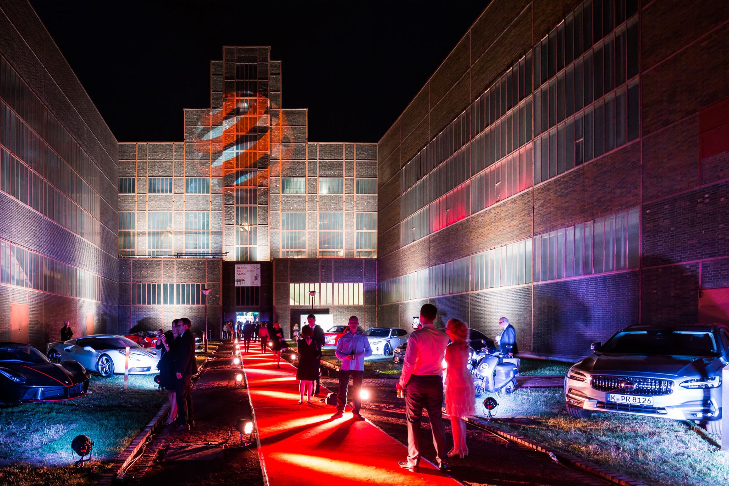 The entrance to the Red Dot awards evening July 8 2019 in Essen Germany.