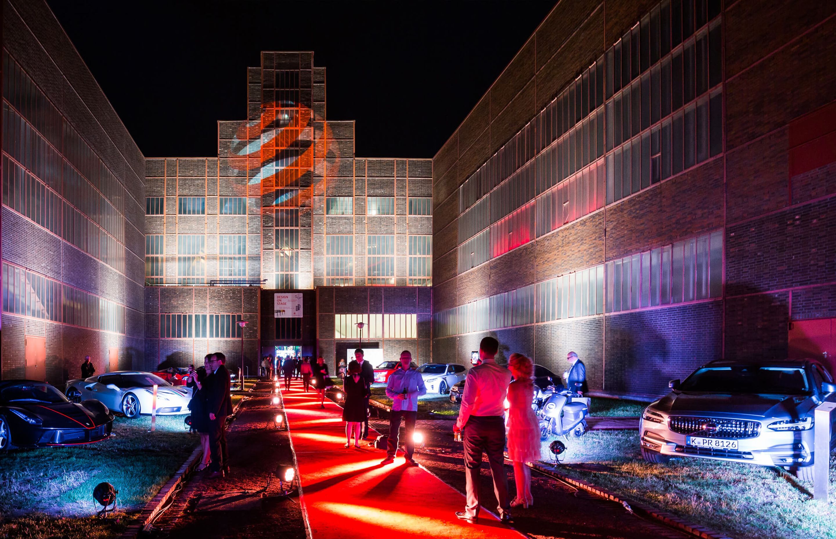 The entrance to the Red Dot awards evening July 8 2019 in Essen Germany.