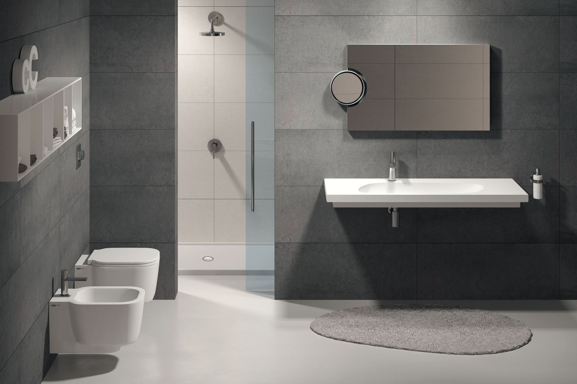Cubika Washbasin 120 by Ceramica Cielo from Casa Italiana