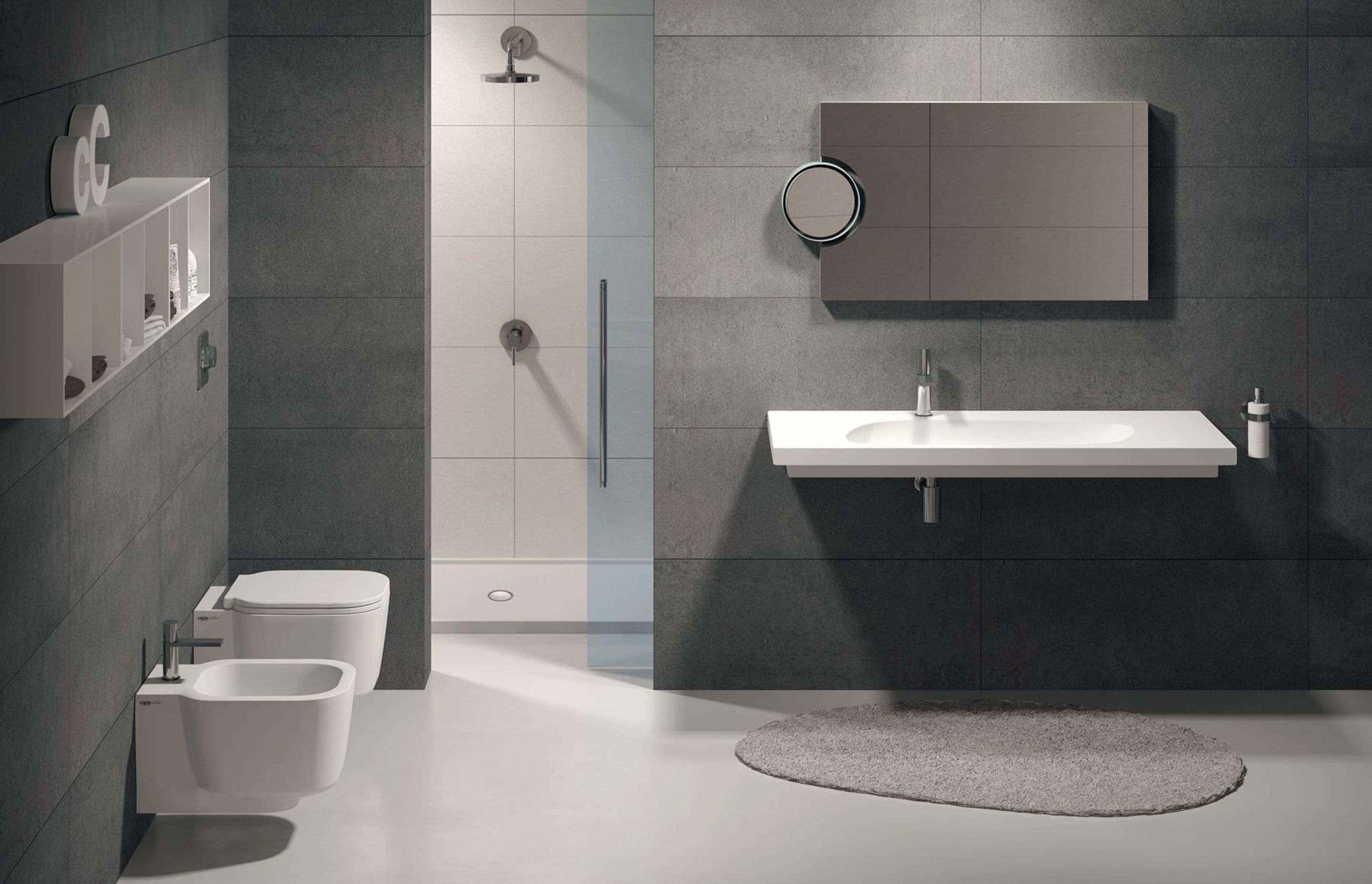 Cubika Washbasin 120 by Ceramica Cielo from Casa Italiana