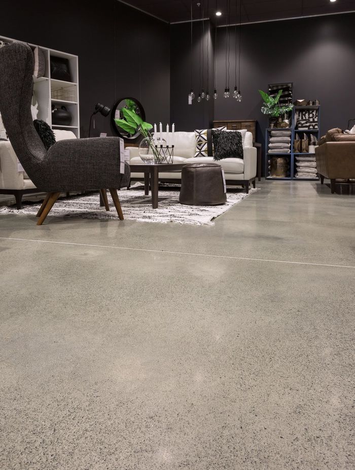Beach House Diamond Polished Concrete Floor