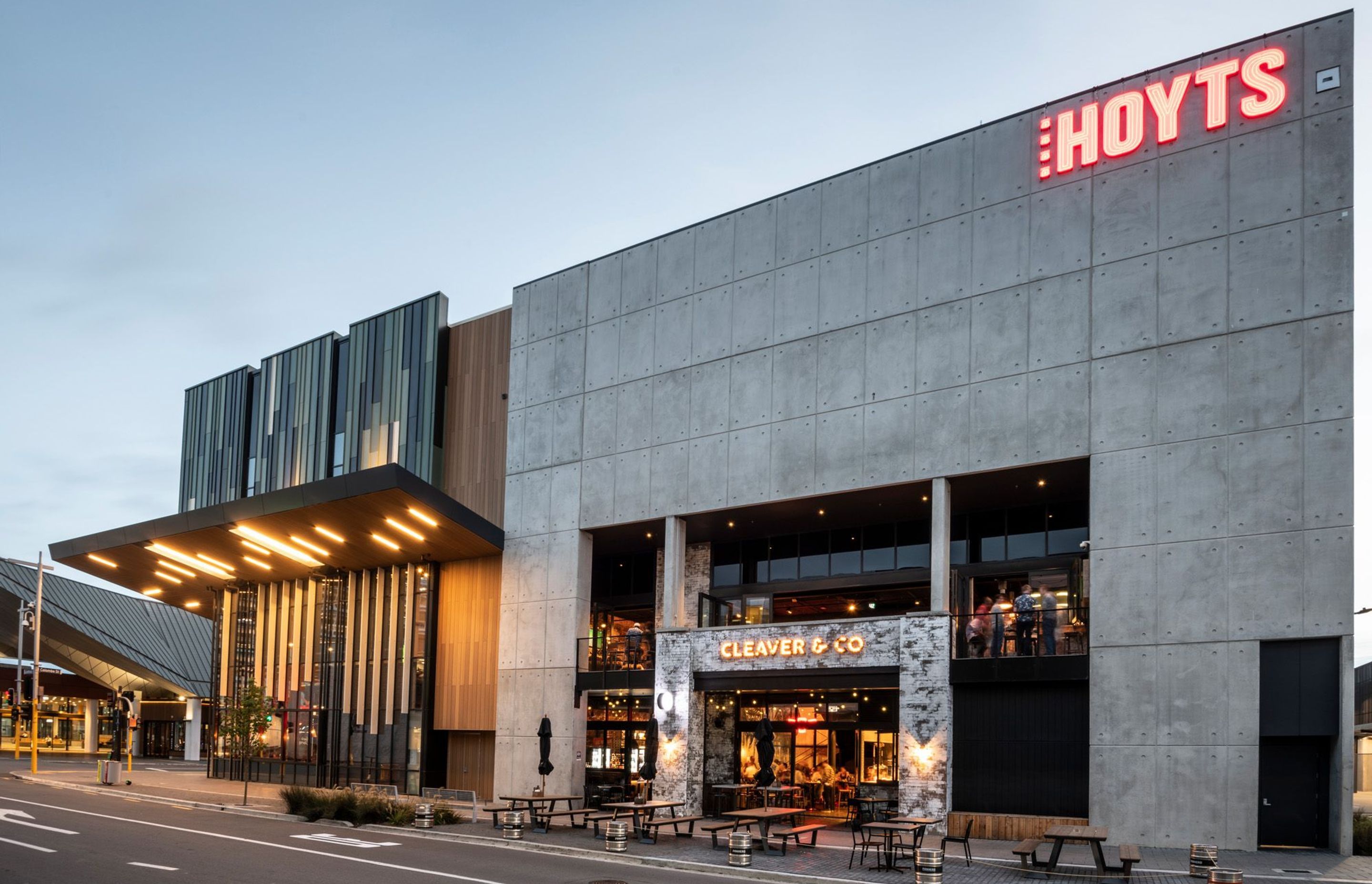 Exterior of the multi-million-dollar Hoyts EntX complex in Christchurch.