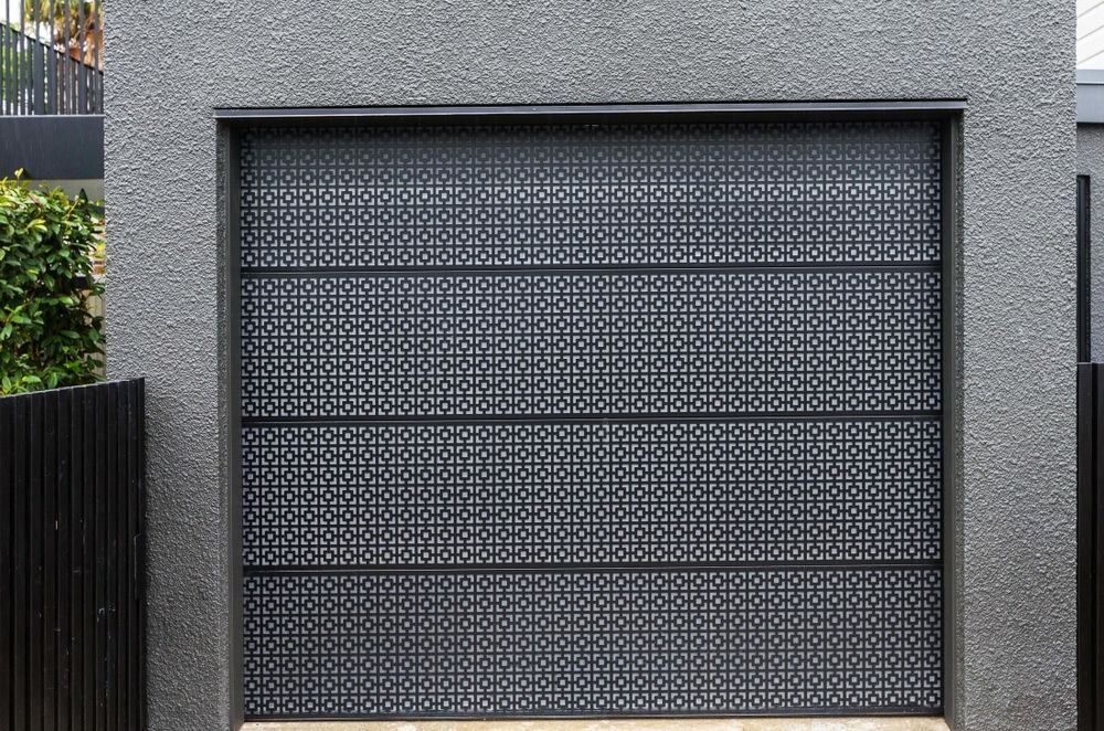 Laser cut garage door
