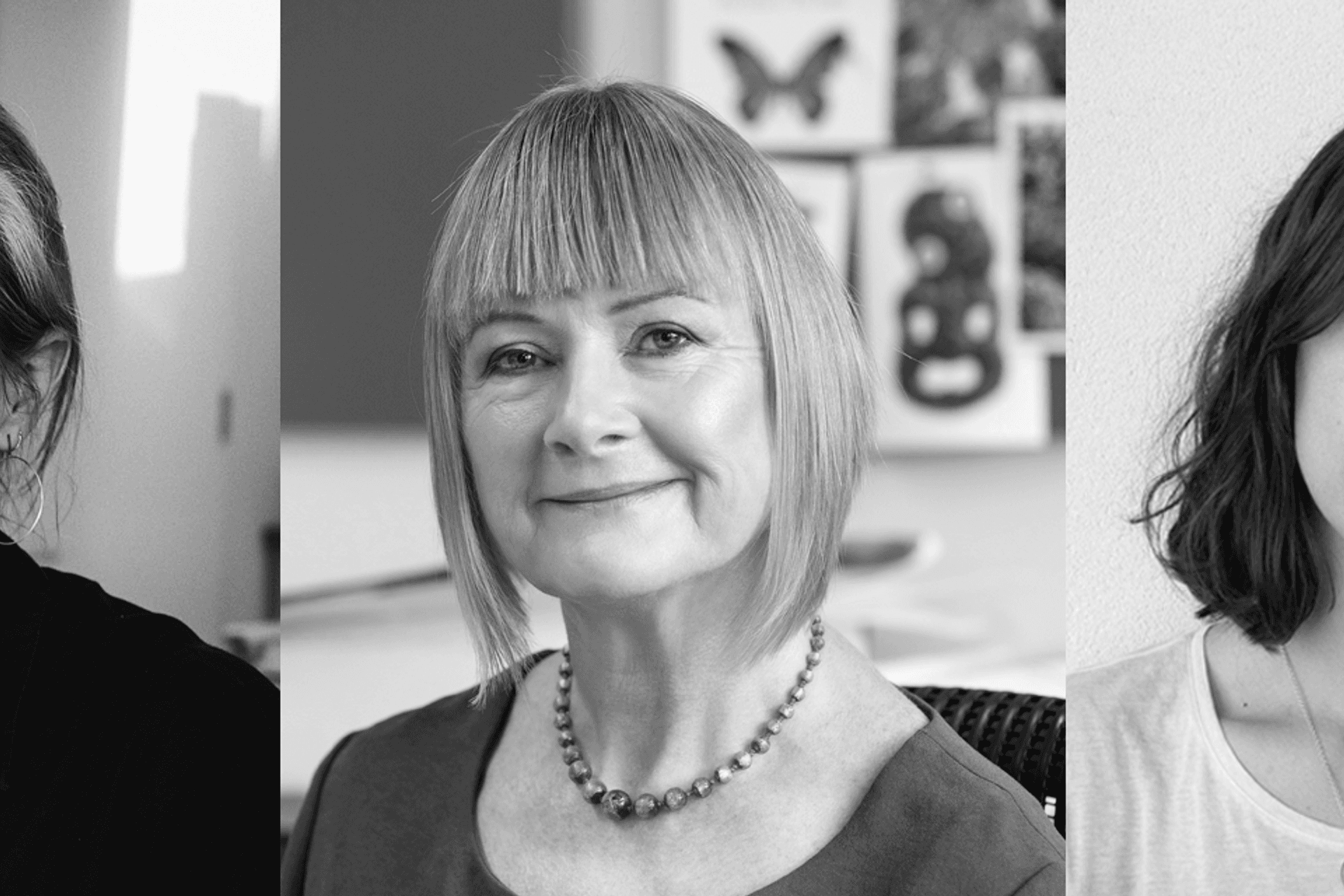 Architects Natasha Markham of MAUD, Lindley Naismith of Scarlet Architects, and Raukura Turei of Monk Mackenzie.