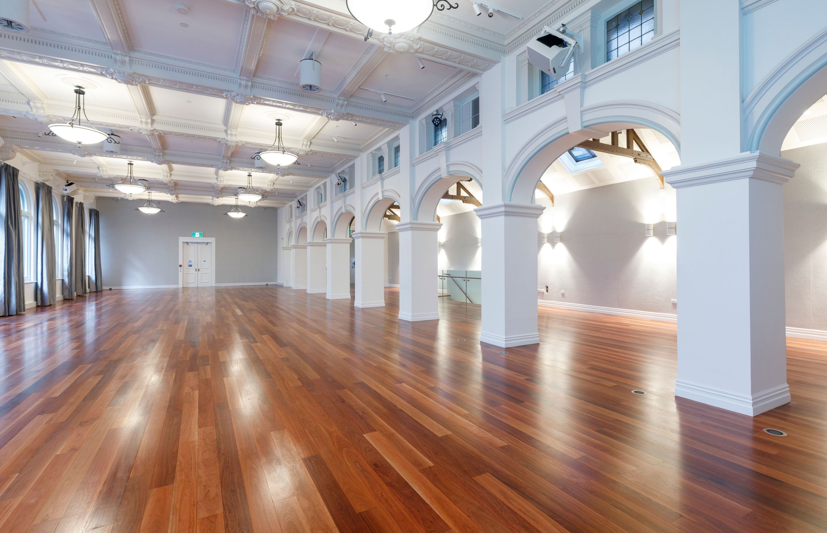 HURFORD'S FOURTEEN Red Ironbark Flooring - Public Trust Hall, Wellington NZ
