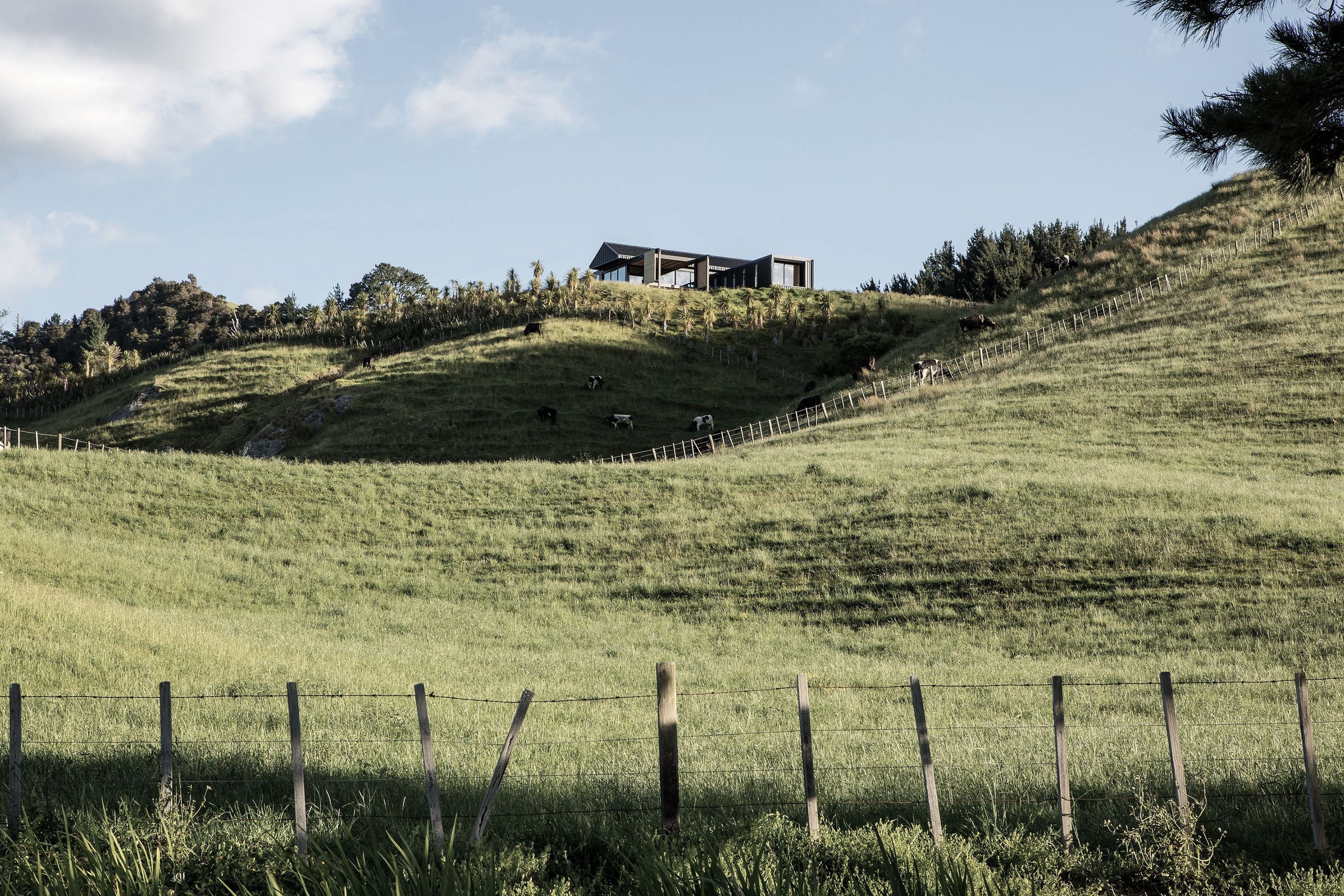 Perched on a knoll, the house is in a particularly isolated location, which is often cut off from the roads by flooding and extreme weather events.