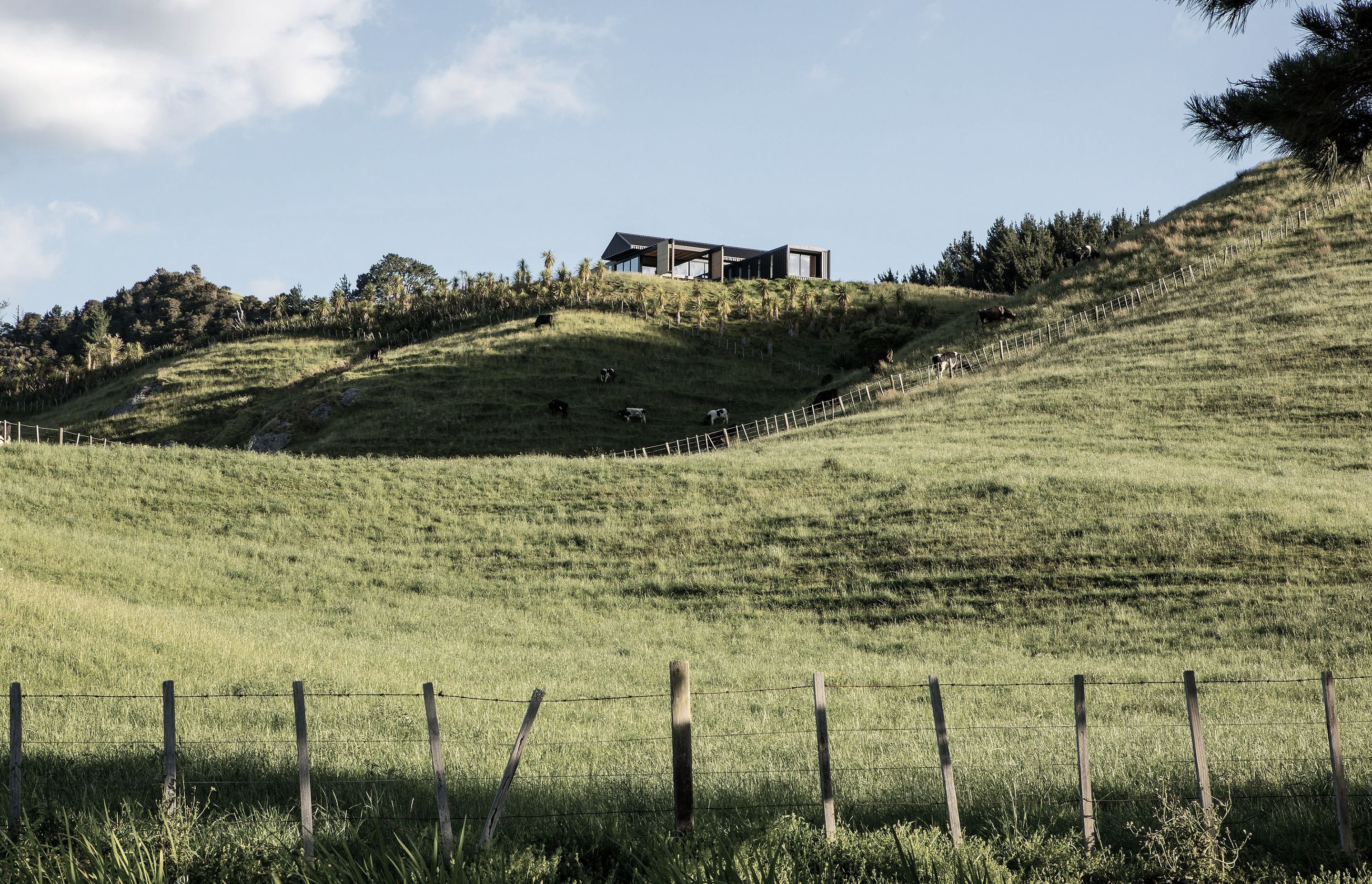 Perched on a knoll, the house is in a particularly isolated location, which is often cut off from the roads by flooding and extreme weather events.