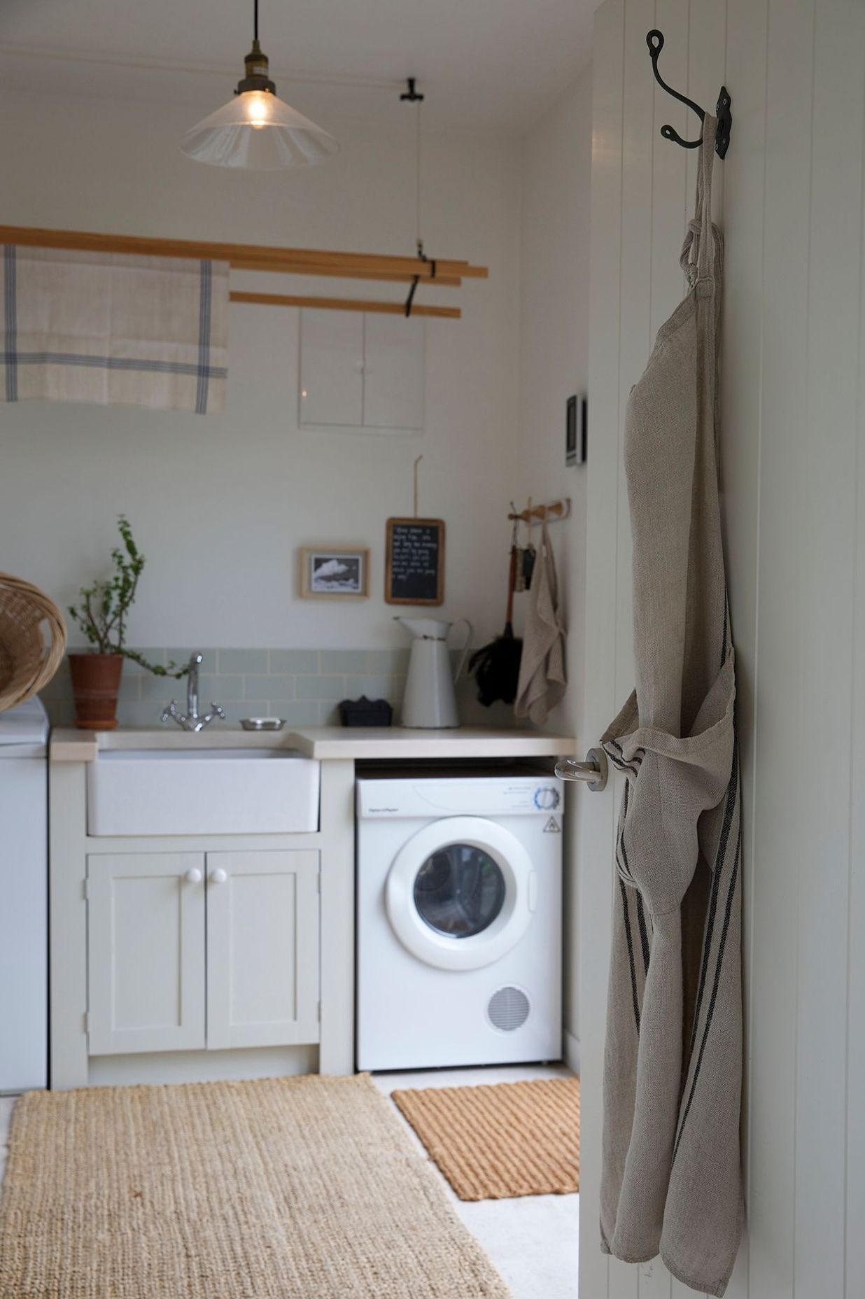 The laundry off the kitchen has access to the garden.