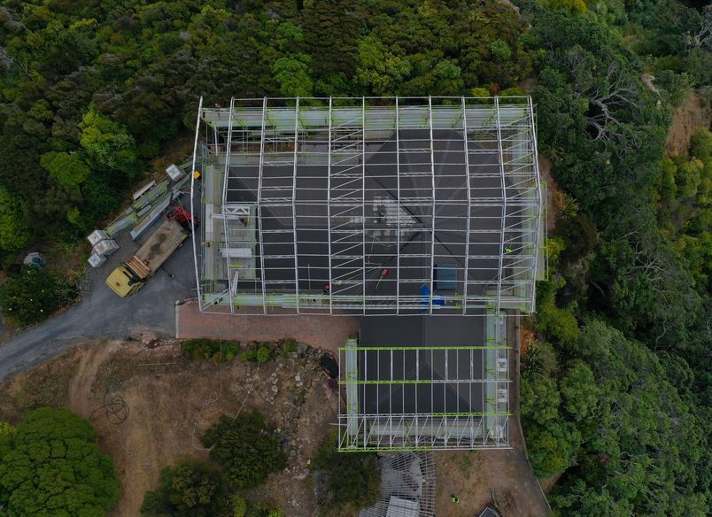 Green Construction- Layher Keder (PVC Sheet Tarpaulin) Roof System - Wyuna Bay 2