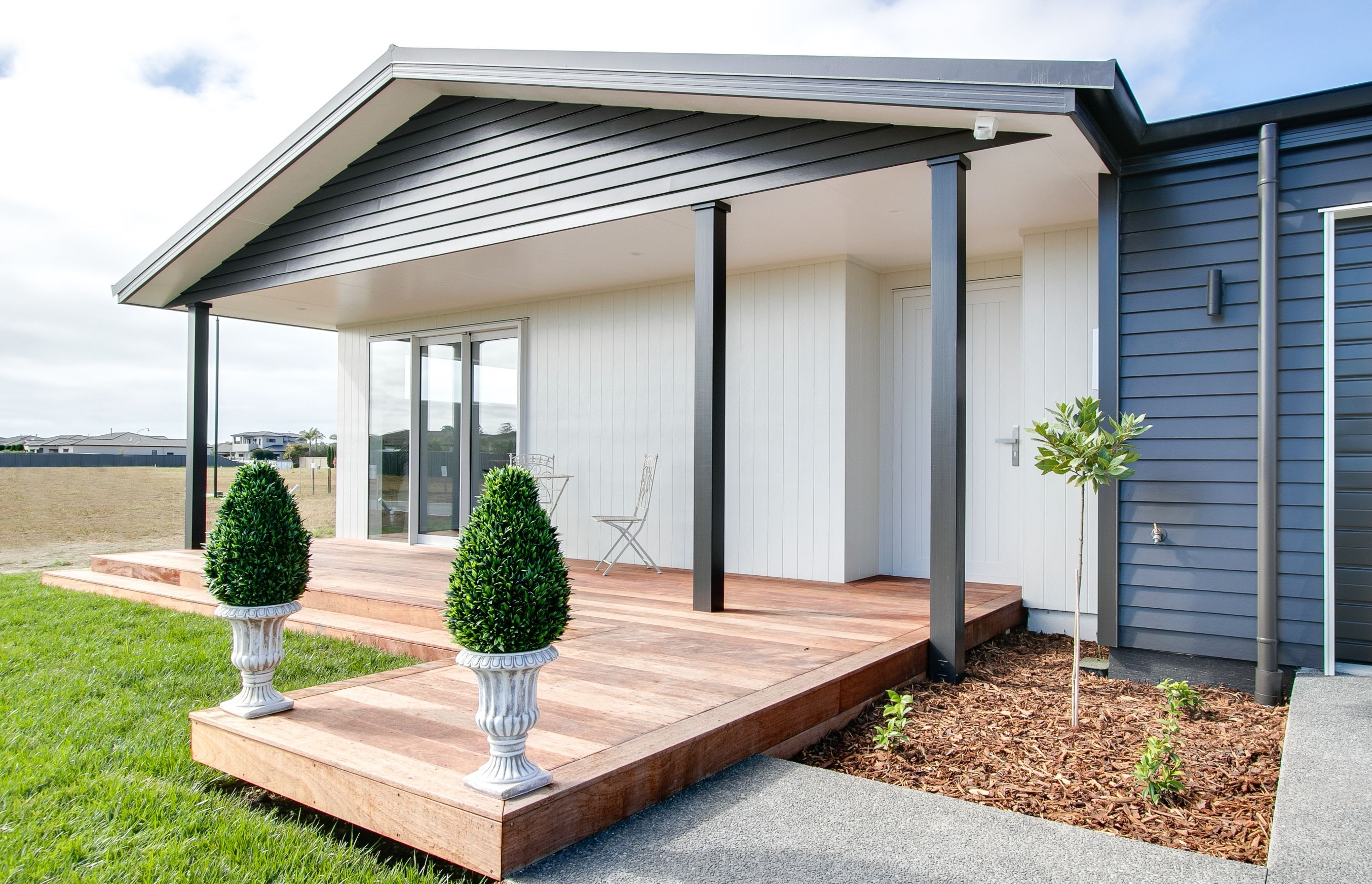 House exterior - entrance and front deck