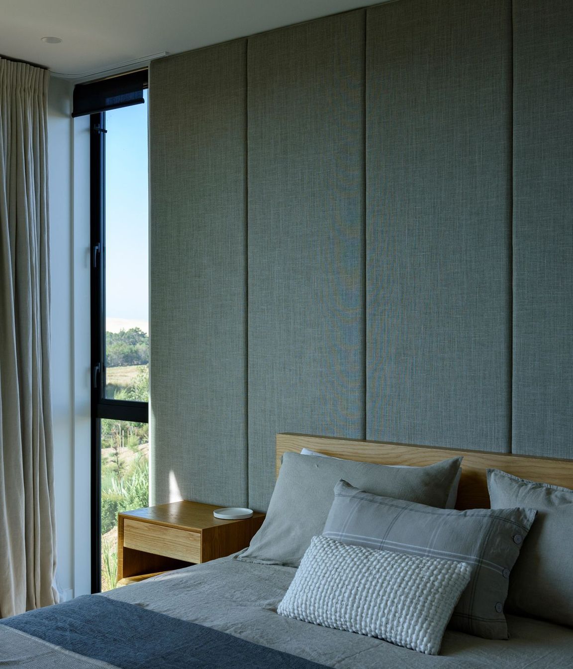 Floor to ceiling windows in the bedrooms ensure a connection with the surrounds is maintained in all areas of the house. 