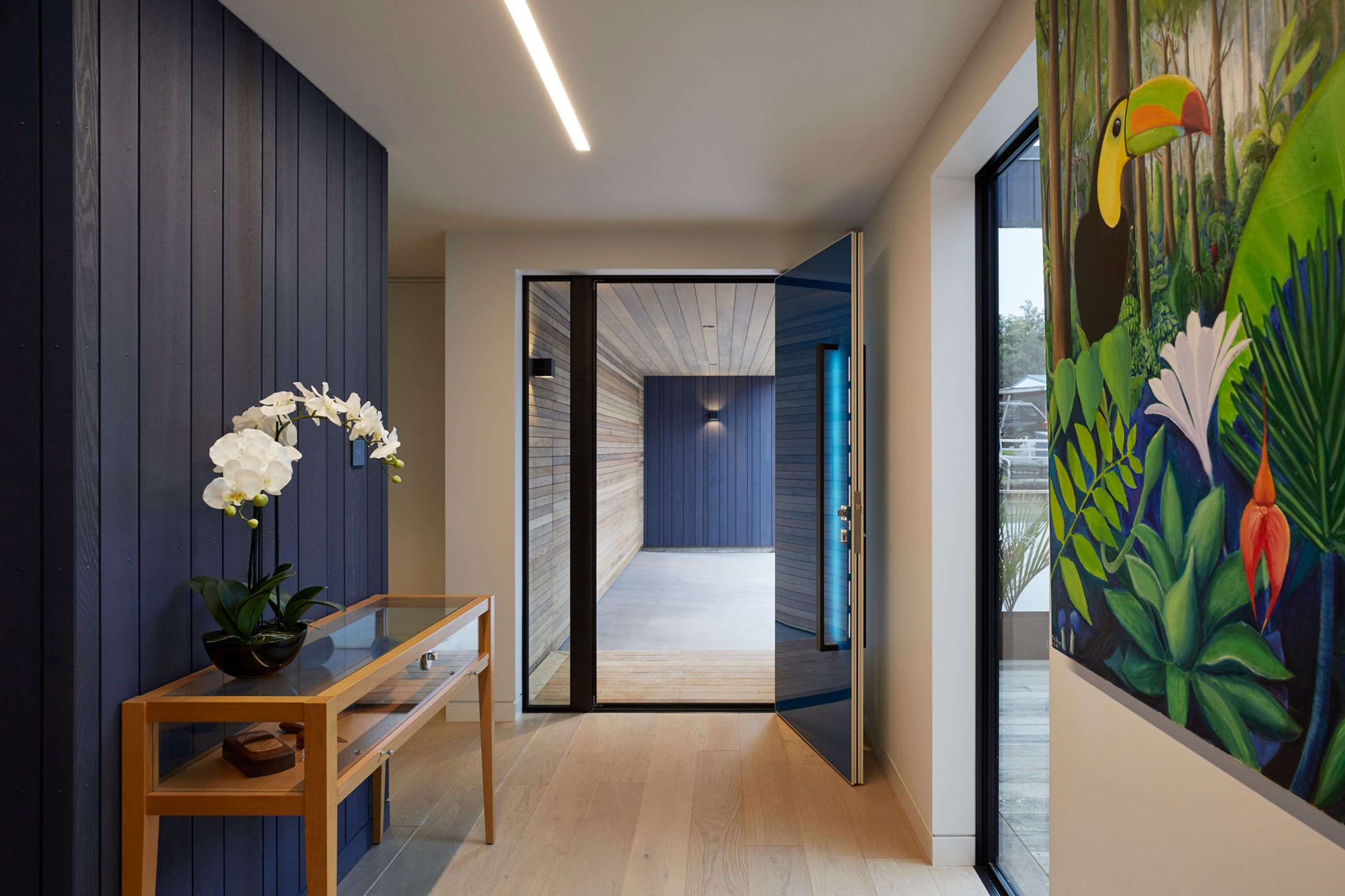 Interior designers (Steiner) specified feature wallpapers, radiators that appear more like artwork than heating units and solid oak flooring (Forte’ Flooring).