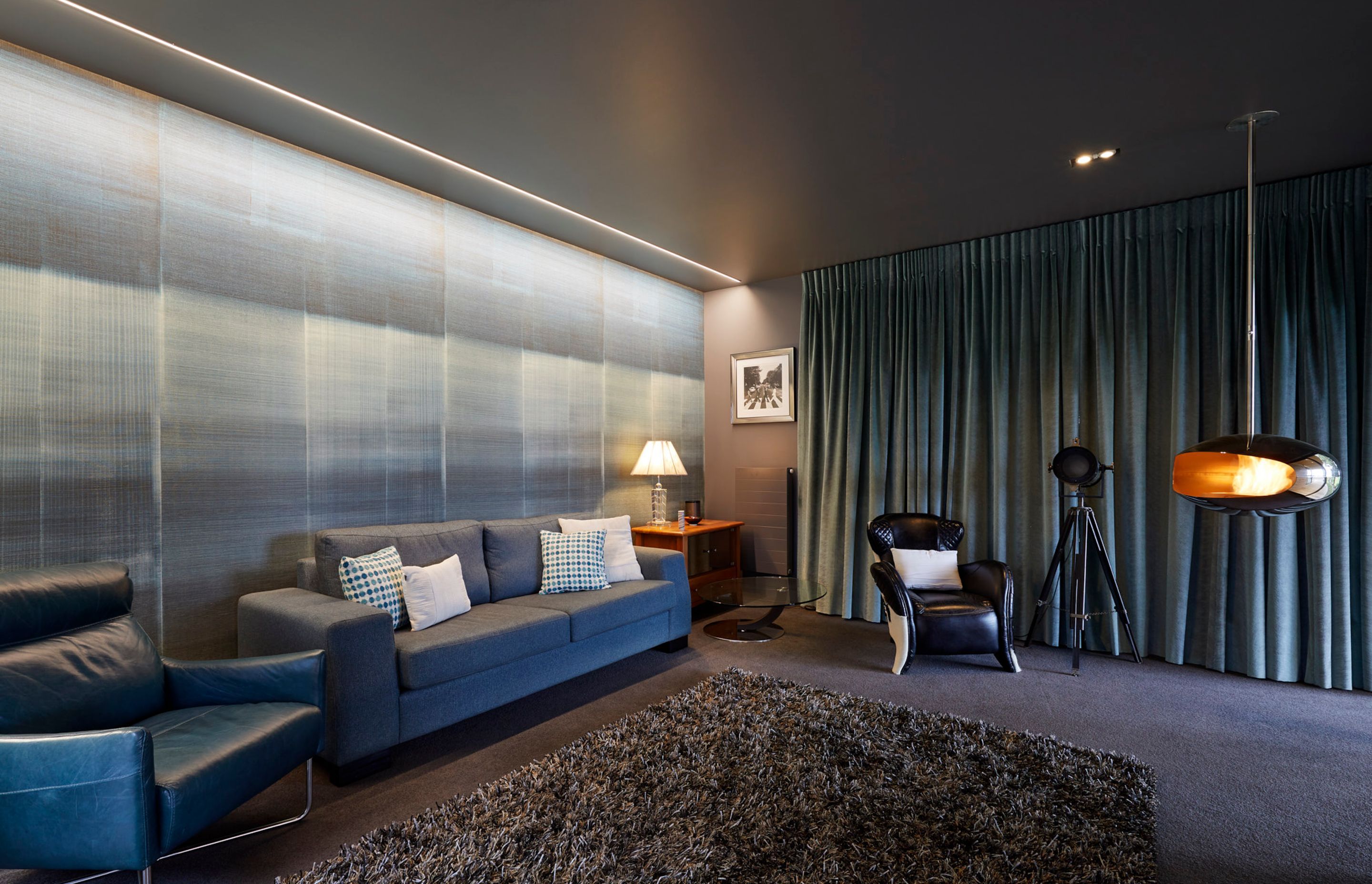 The media room and library is the perfect space to escape.