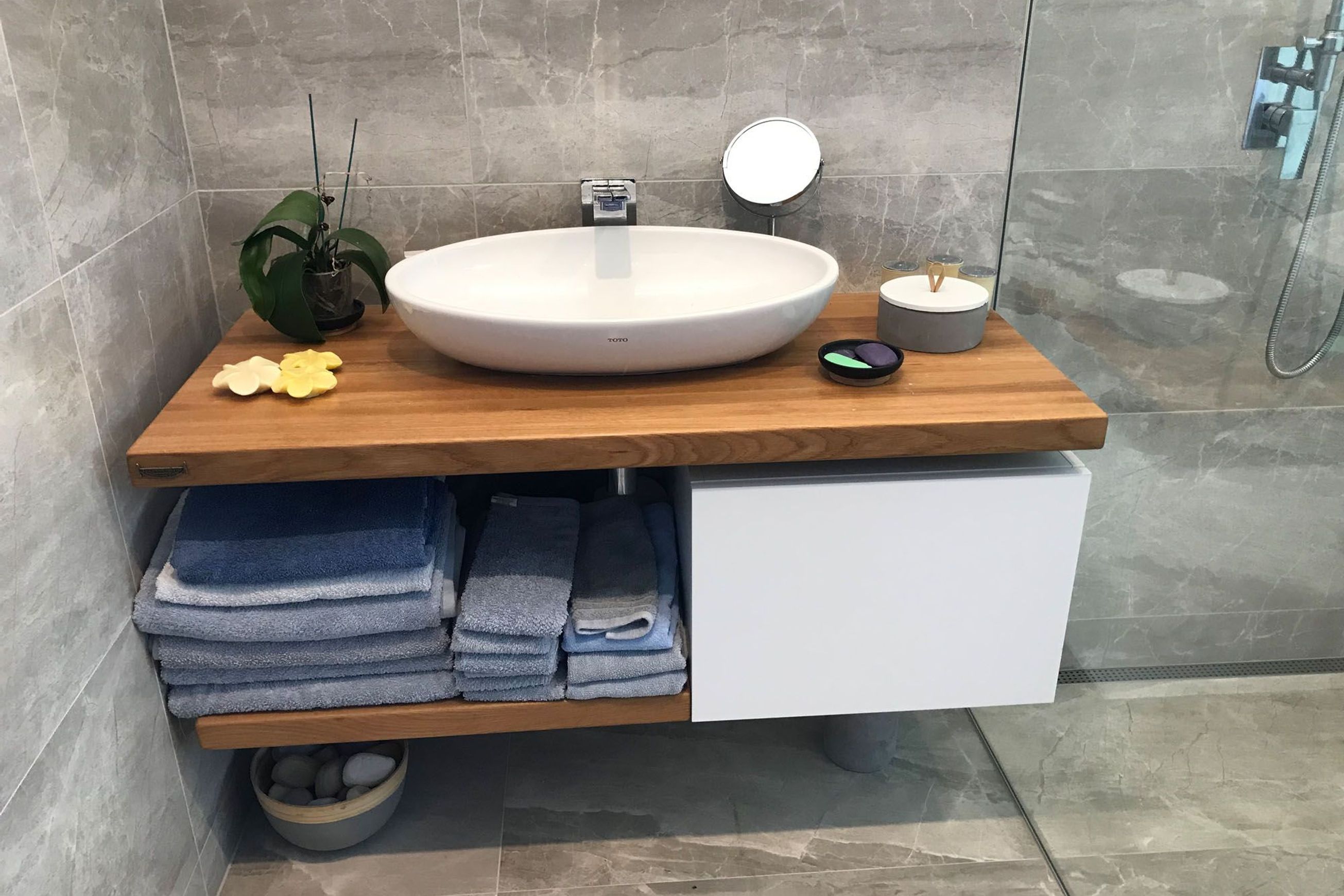 American Oak Vanity