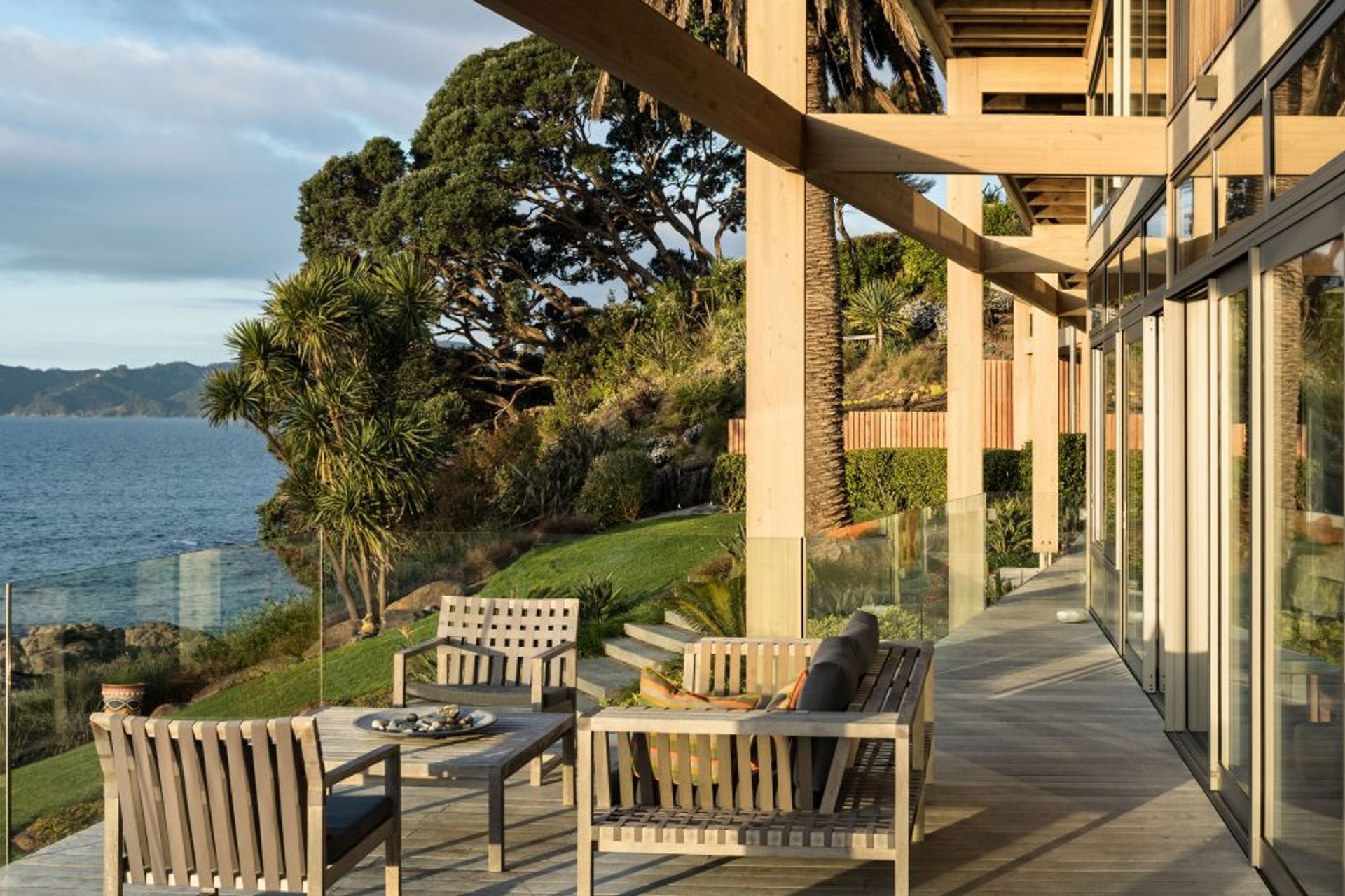 Exterior frame, north face