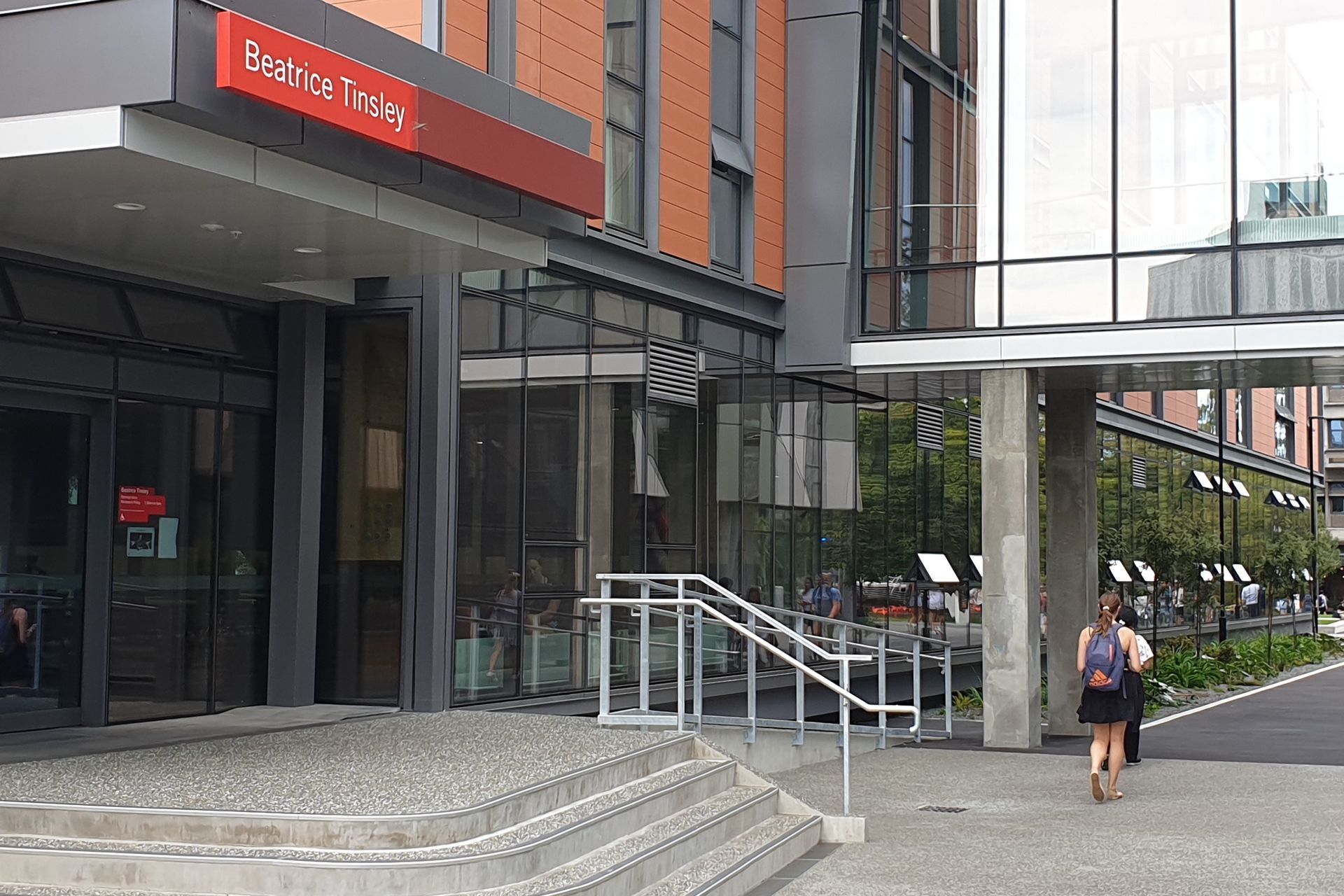 Exterior of Beatrice Tinsley Building University of Canterbury