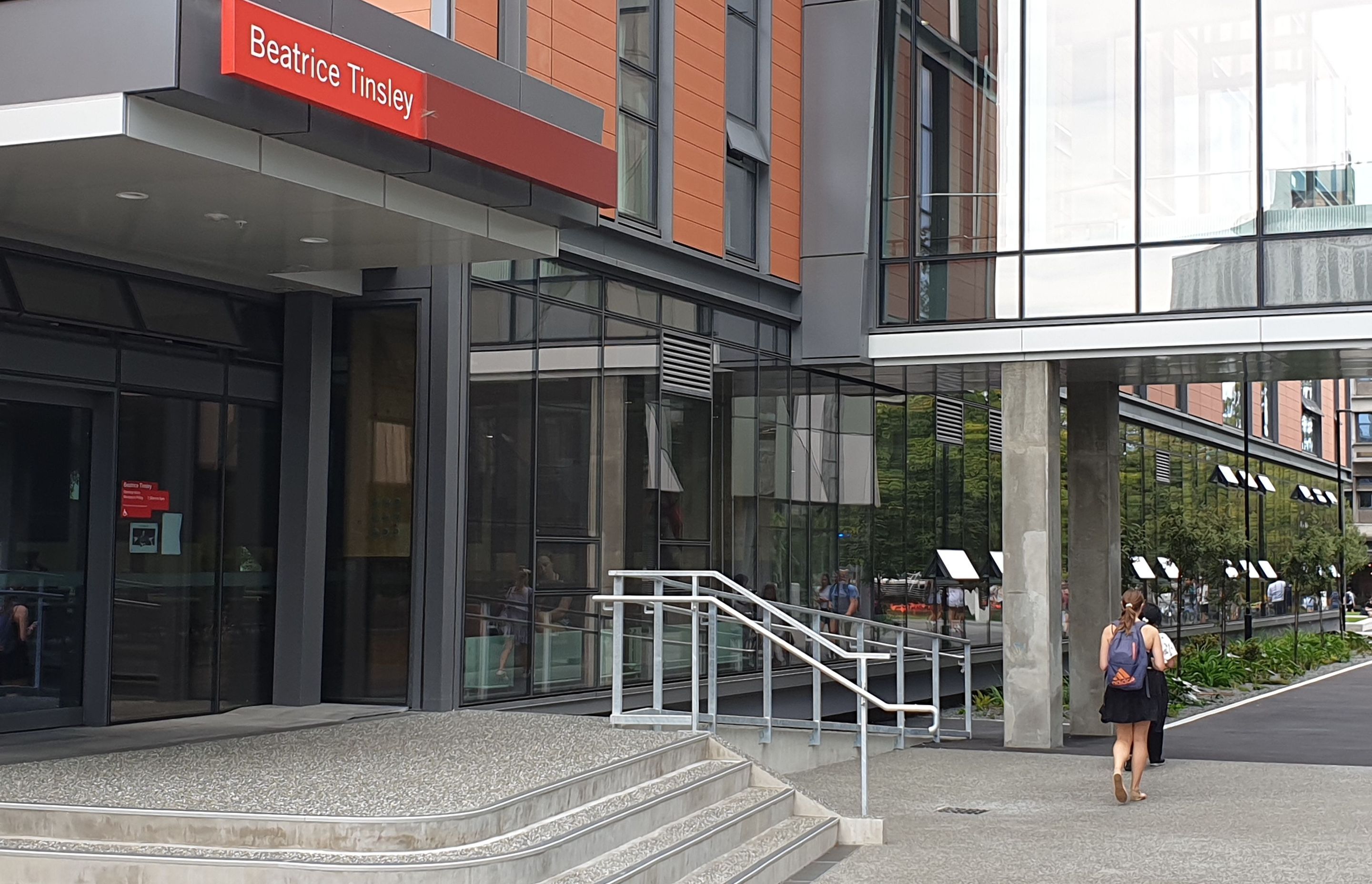 Exterior of Beatrice Tinsley Building University of Canterbury