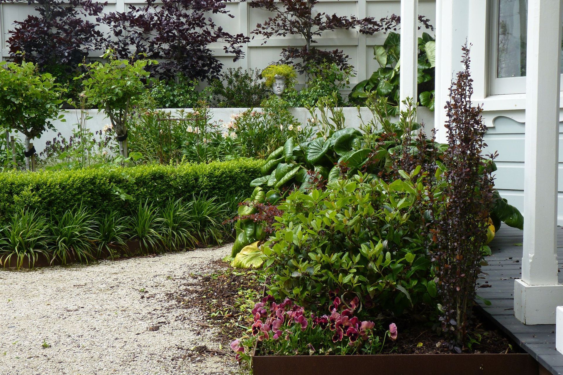 Corten garden edging