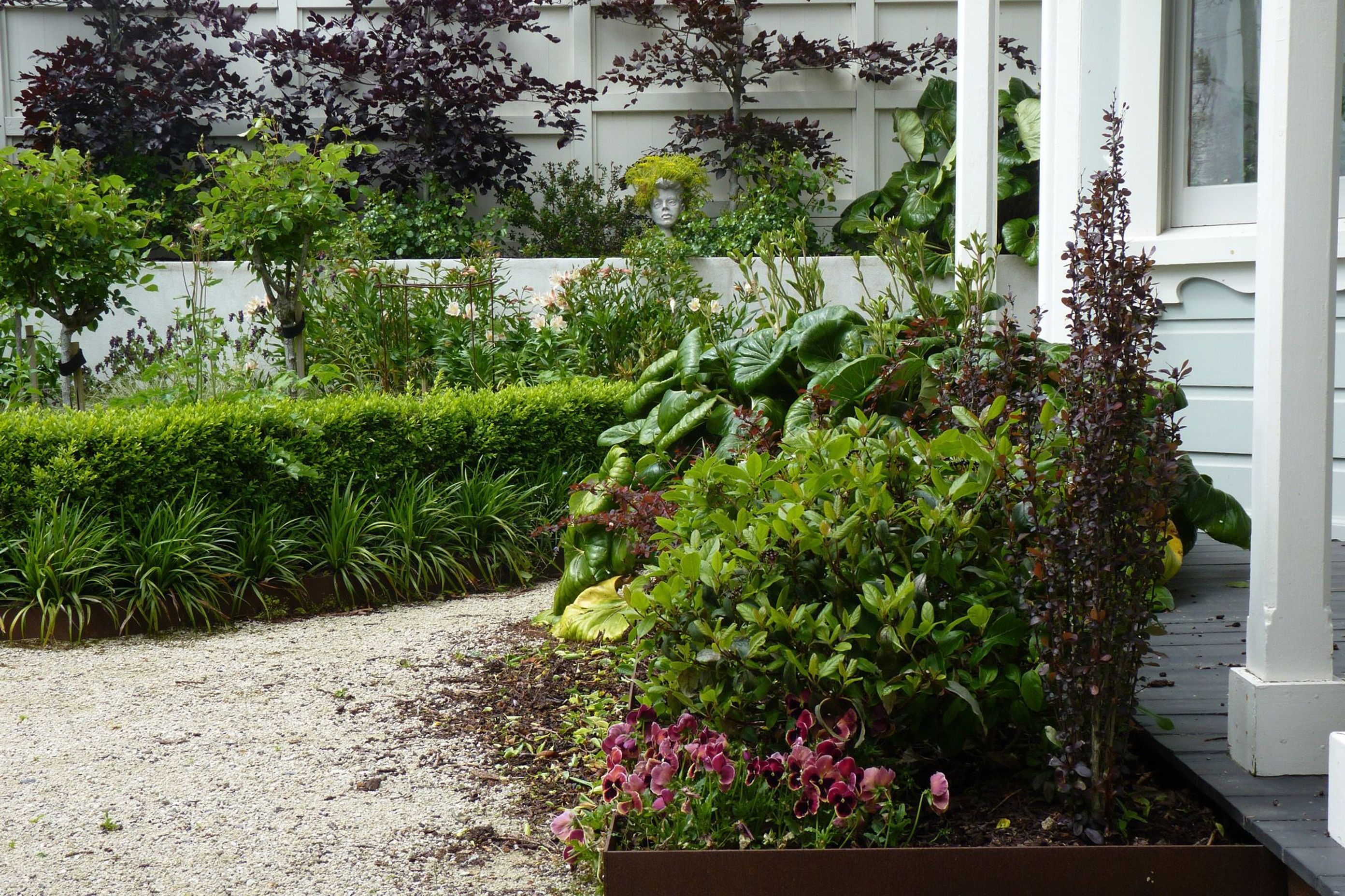 Corten garden edging