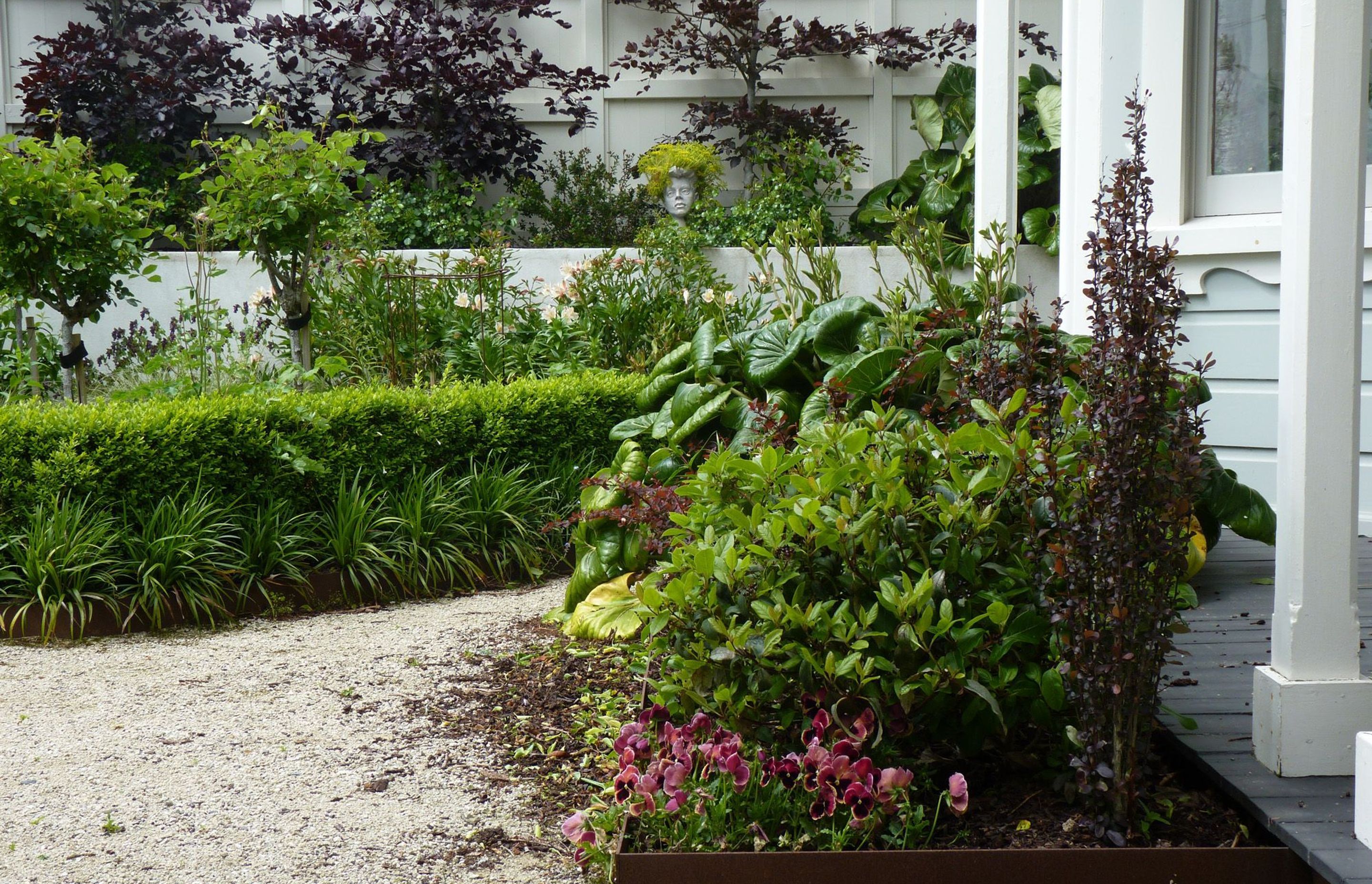 Corten garden edging