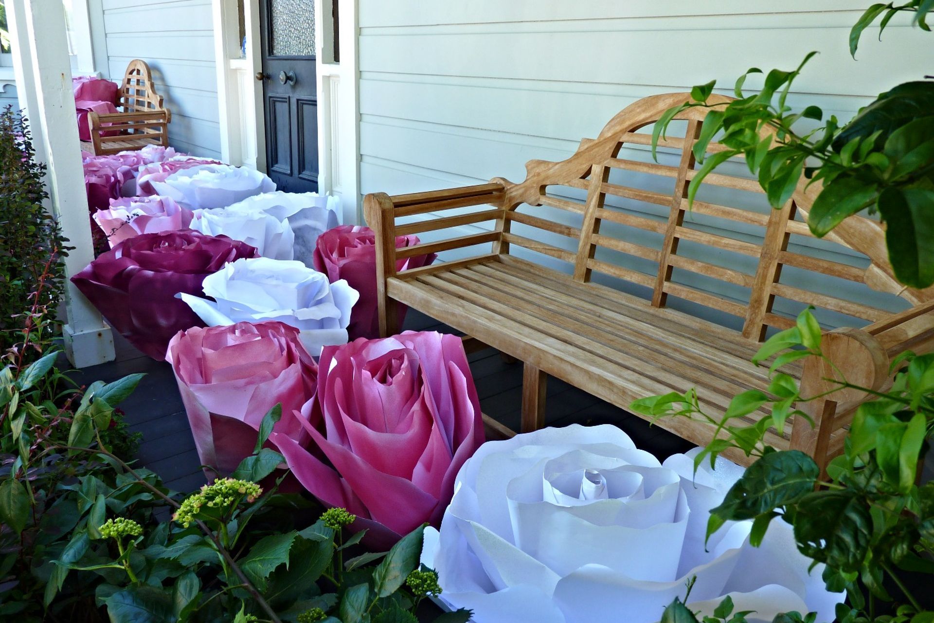 Paper roses for graduation