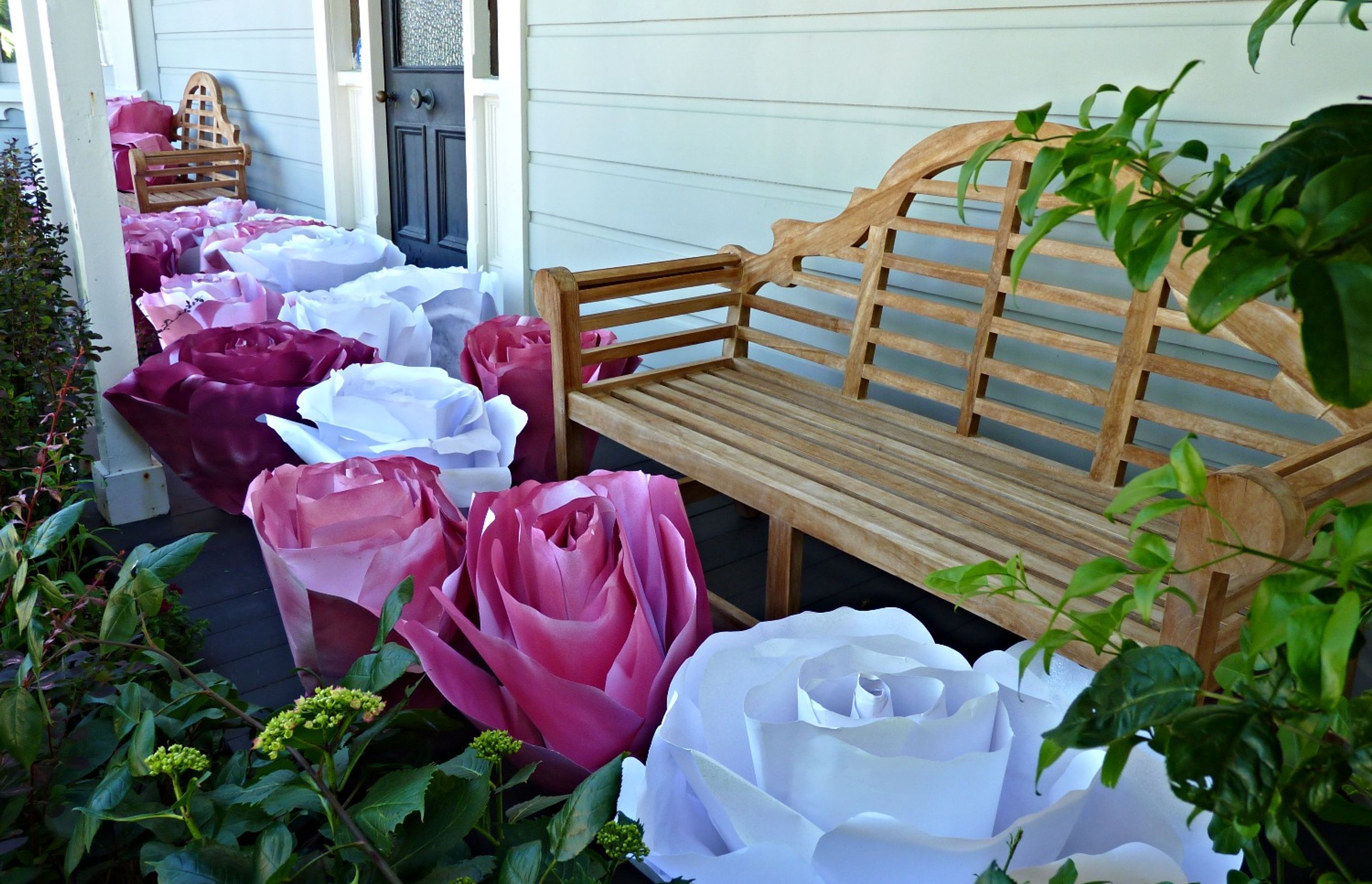 Paper roses for graduation