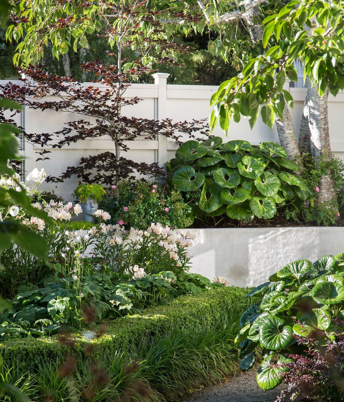 All the colours in the garden tone nicely with the landscaping