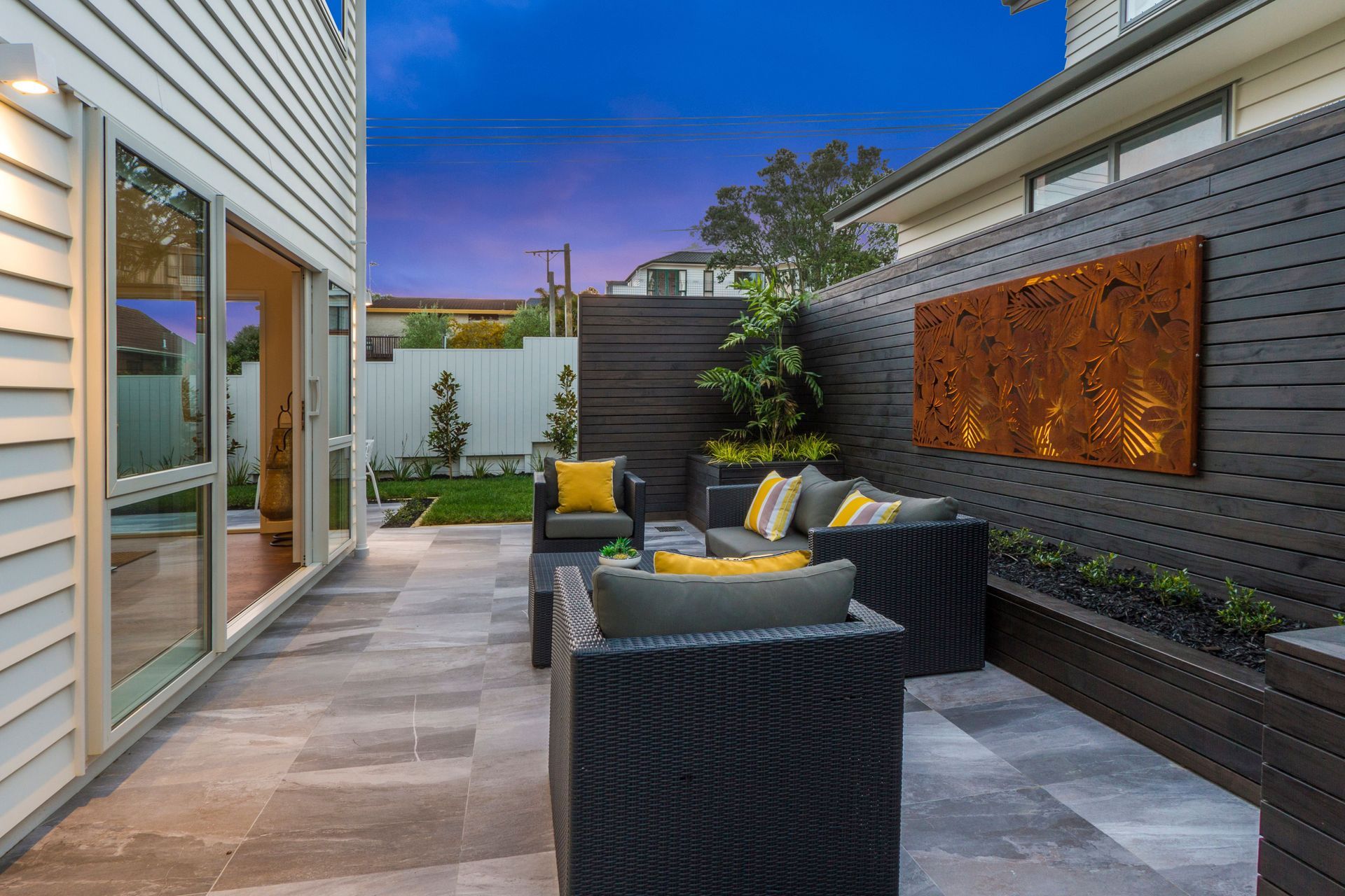 Belmont Terrace - This home was installed with Solid American White Oak flooring, finished with oil in 'Light Walnut' and Waterborne Polyurethane