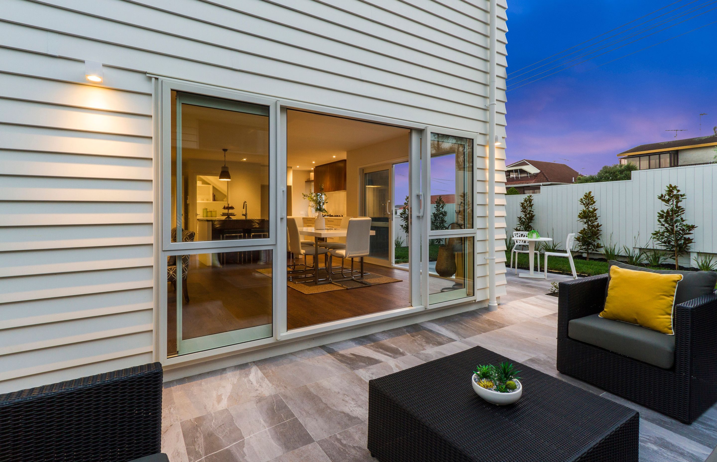 Belmont Terrace - This home was installed with Solid American White Oak flooring, finished with oil in 'Light Walnut' and Waterborne Polyurethane