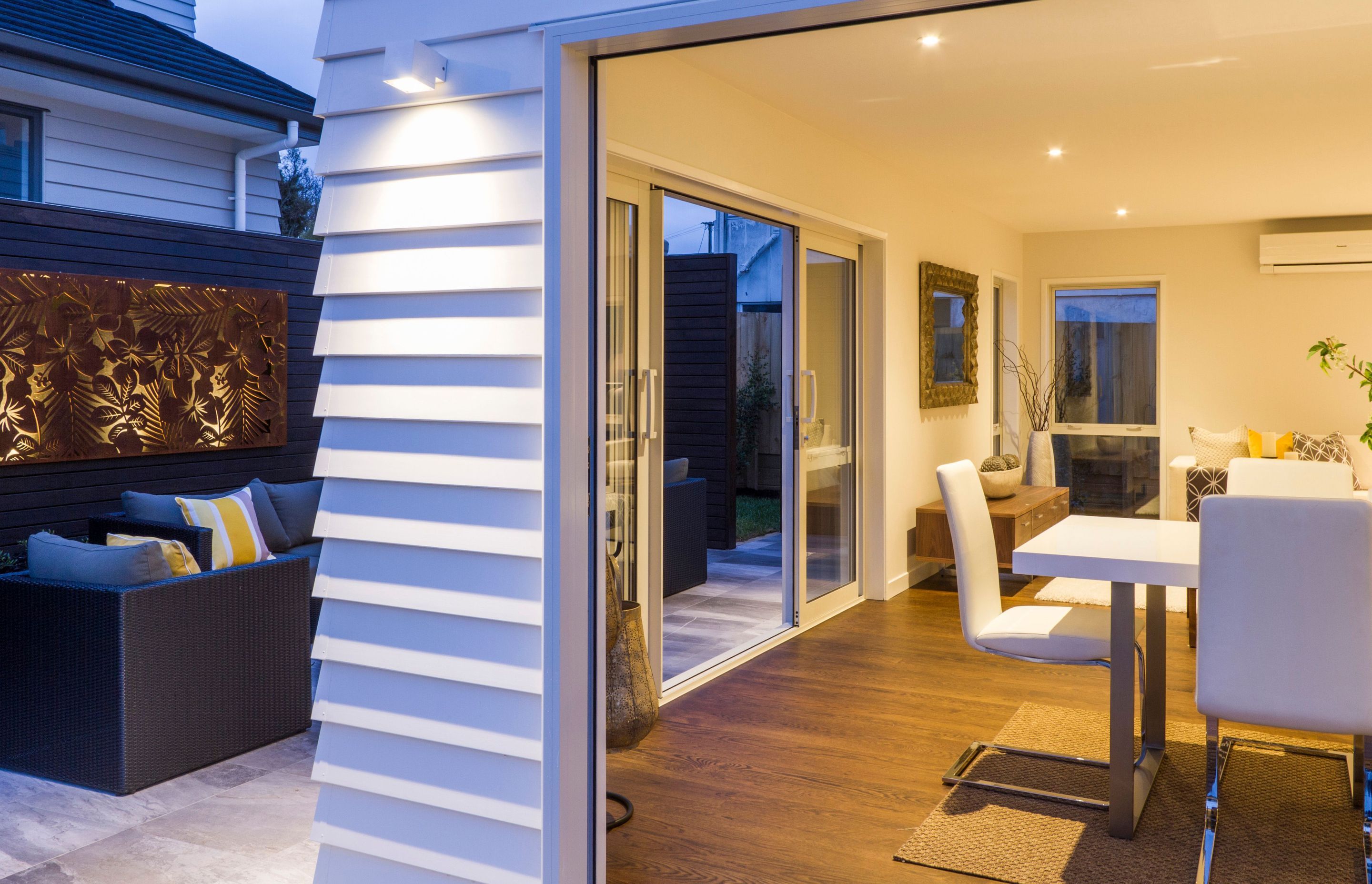 Belmont Terrace - This home was installed with Solid American White Oak flooring, finished with oil in 'Light Walnut' and Waterborne Polyurethane